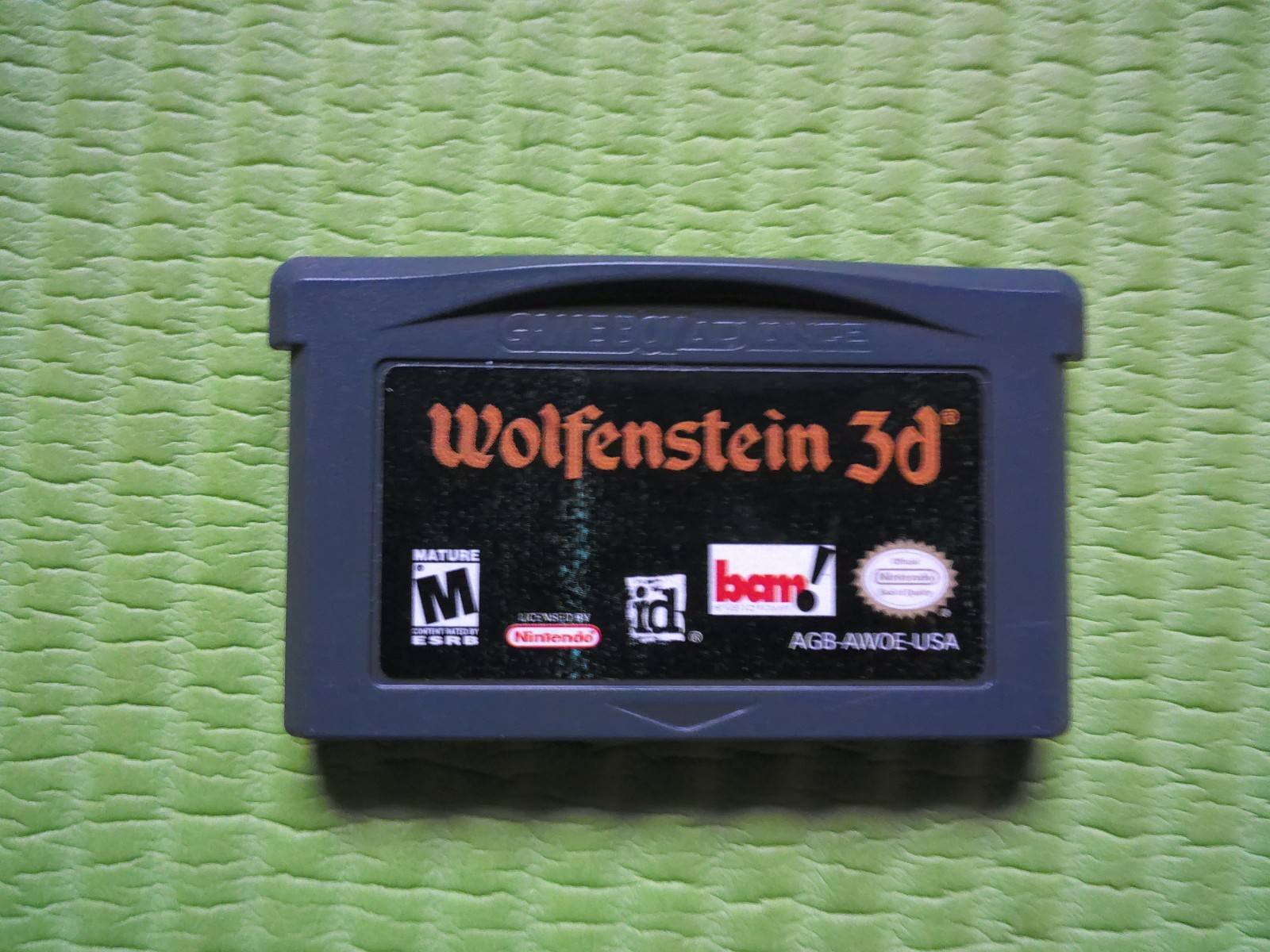Wolfenstein 3D (Nintendo GameBoy Advance, 2002) Cartridge Only