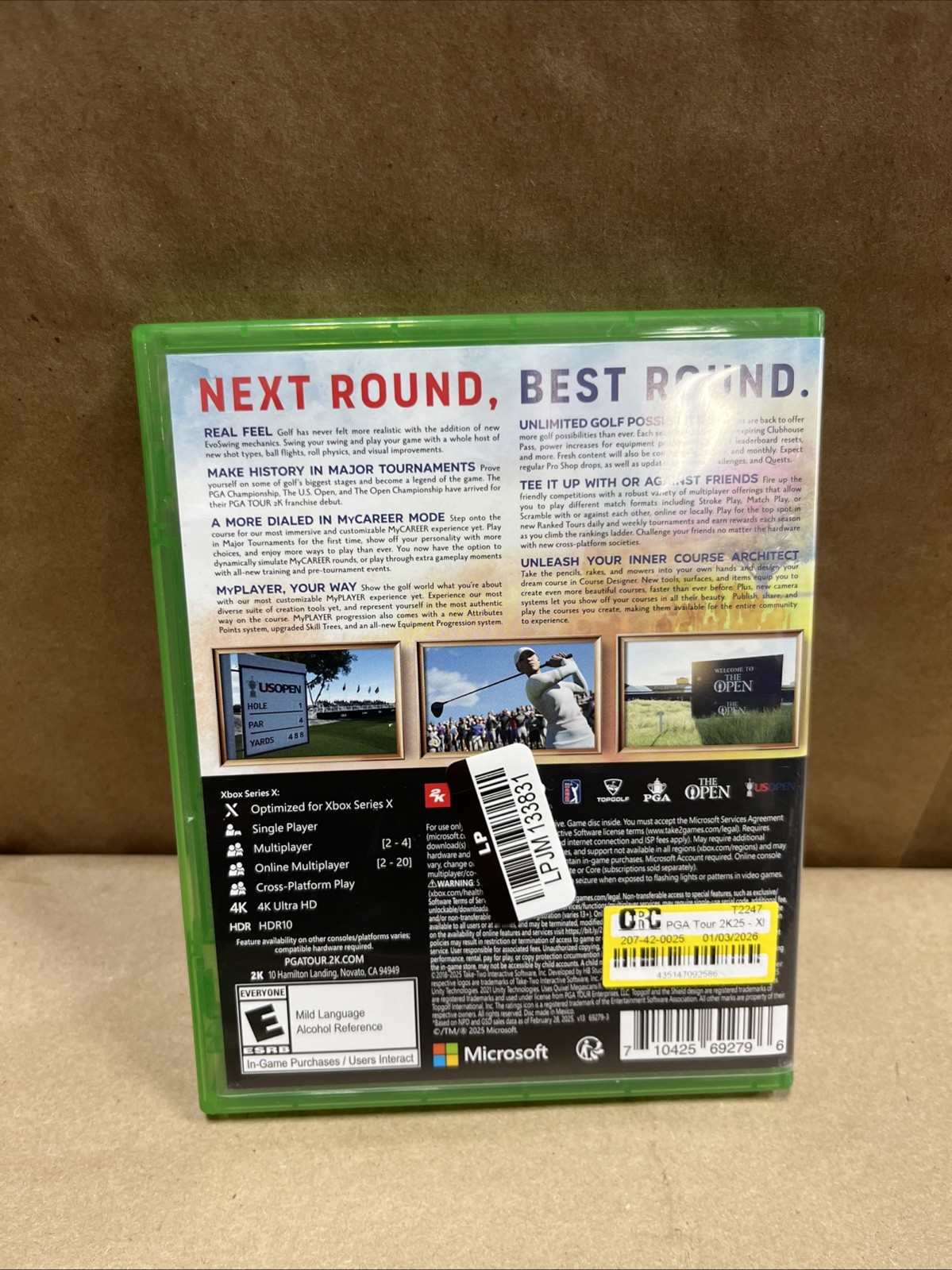 PGA Tour 2K25 – Microsoft Xbox Series X 4K UHD (USED) SEE DESCRIPTION