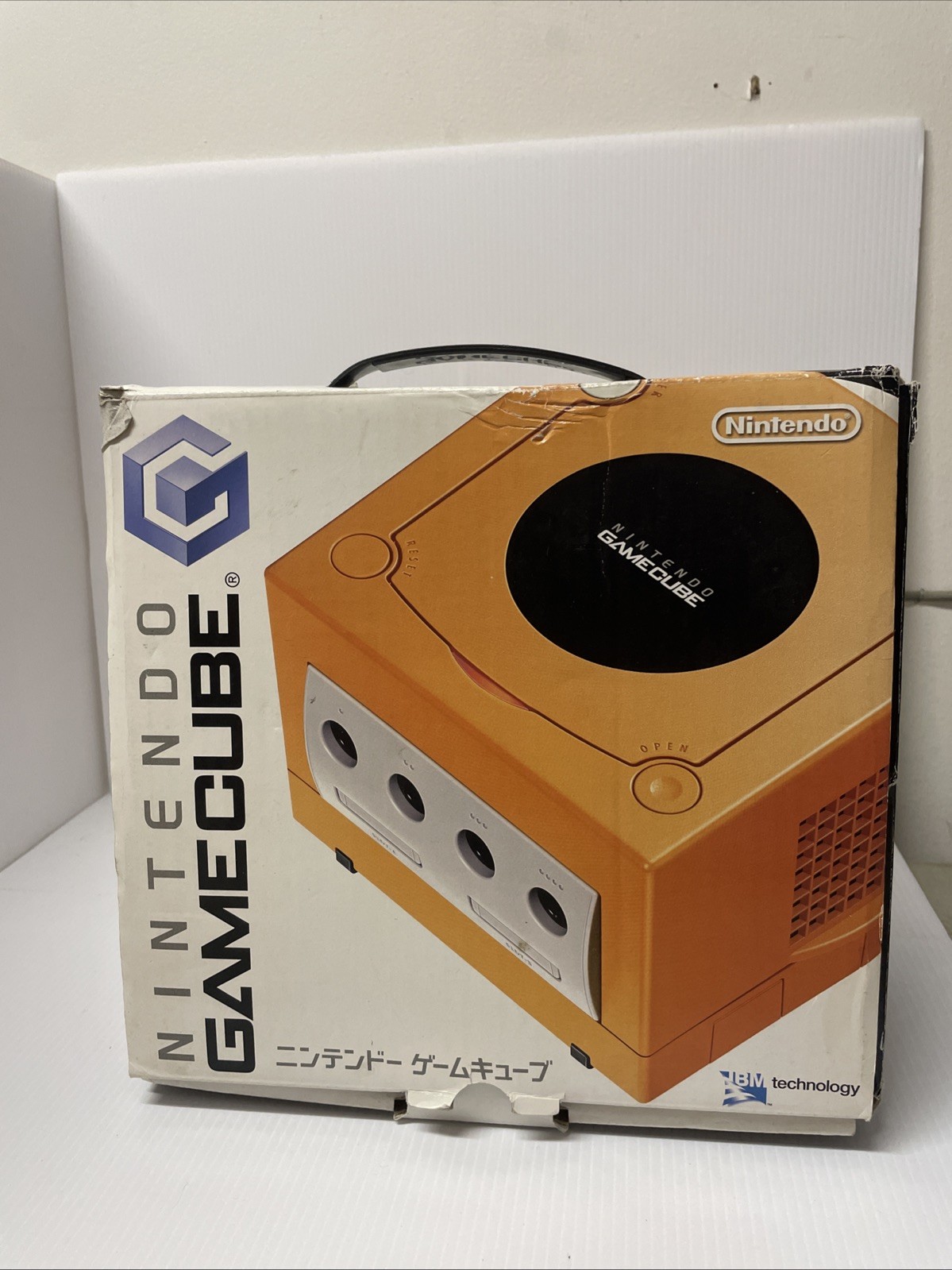 Nintendo GameCube Console Orange DOL-001 Boxed w/ Controller Japanese