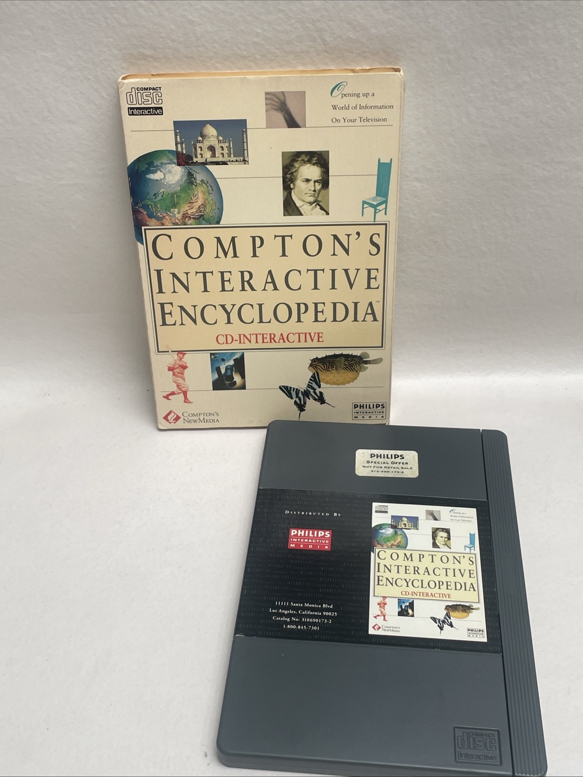 VINTAGE PHILLIPS CD-I Compton’s Interactive Encyclopedia CD-Interactive 1992