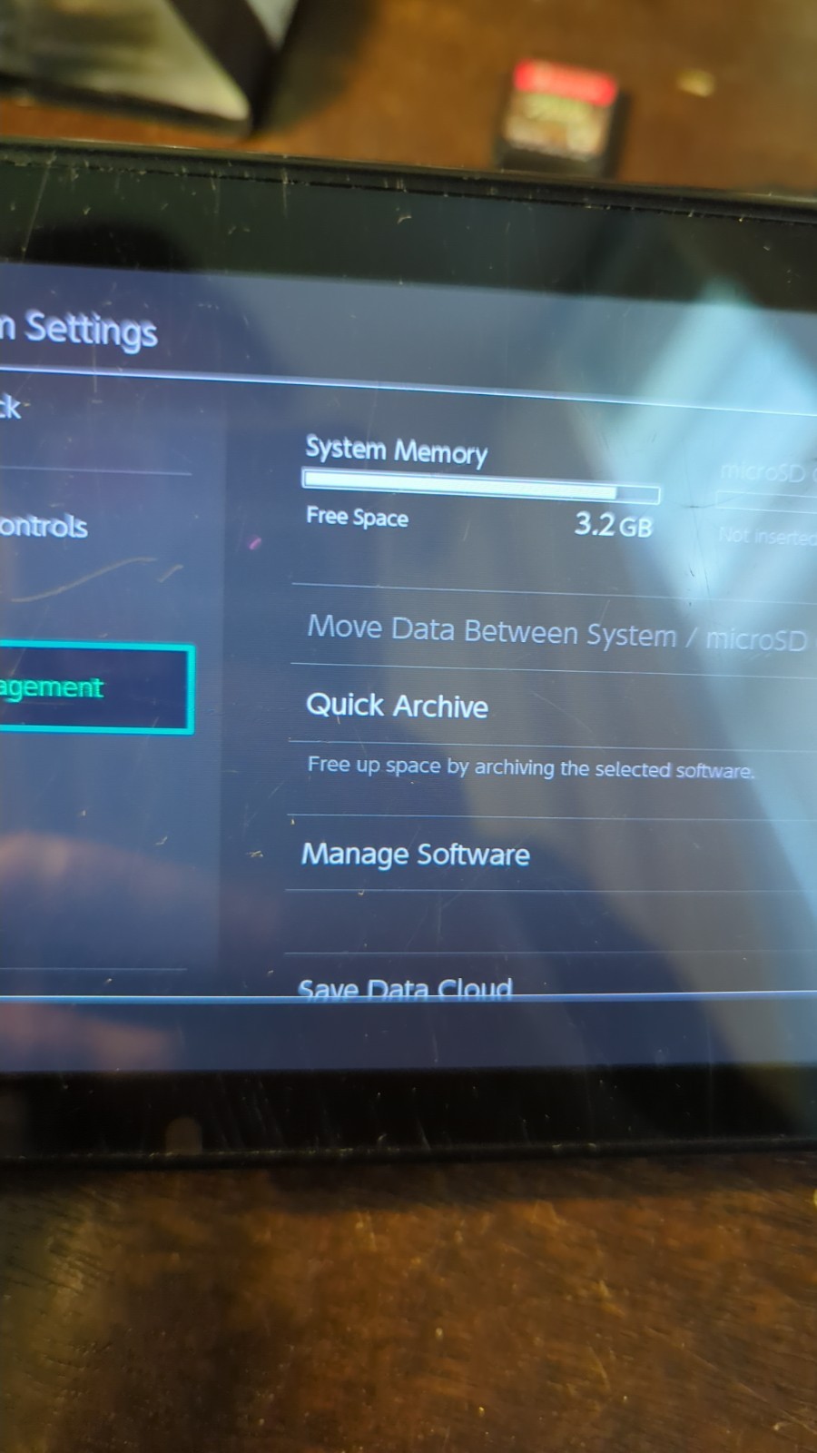 Nintendo Switch Console HAC-001 32GB *no joycons/used/works* w/charger and contr
