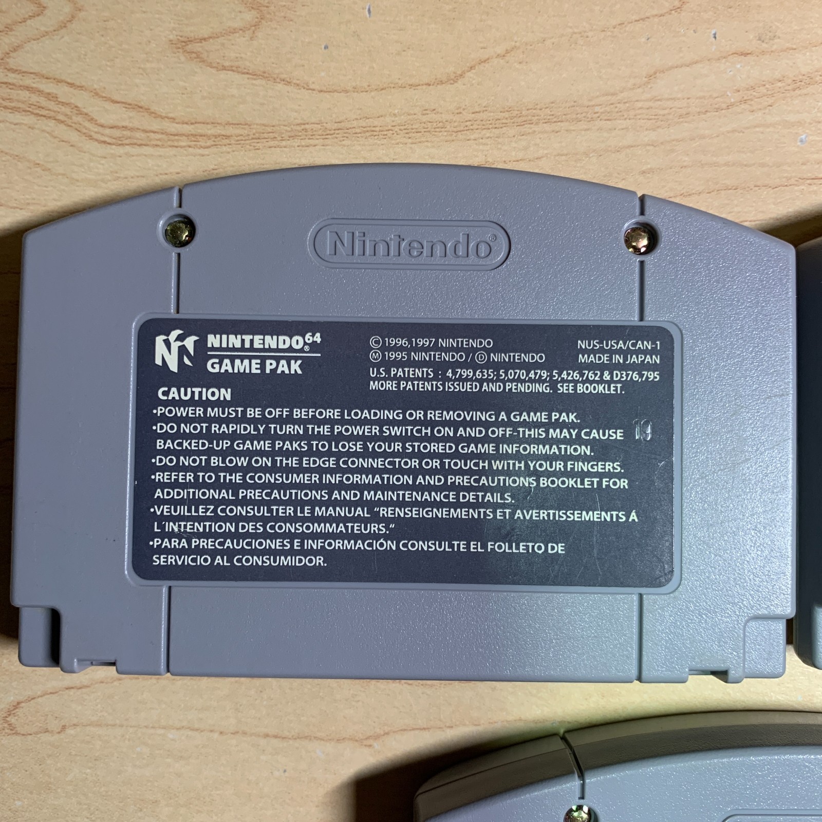 3 T Game Lot Winback Hybrid Heaven Jet Force Gemini N64 Authentic Cleaned Tested