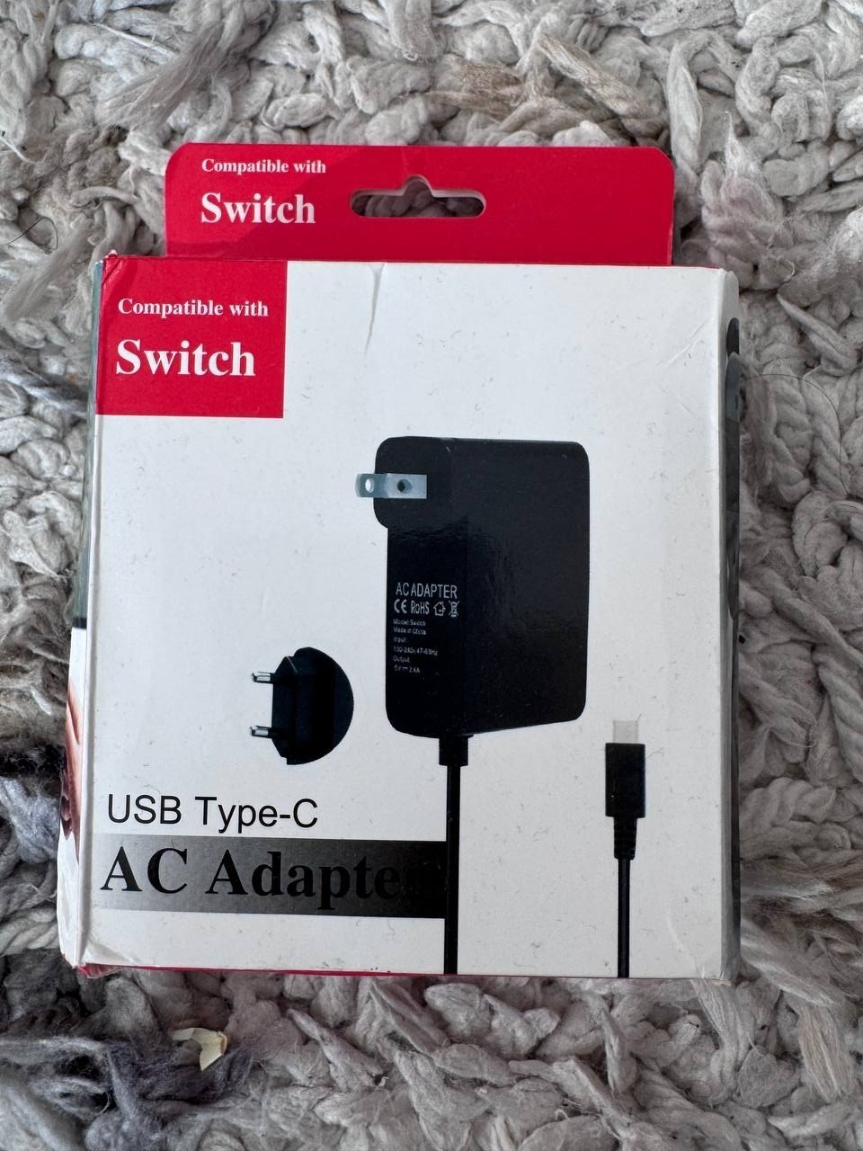 USB Type-C AC Adapter Wall Charger for Nintendo Switch Lite OLED – New