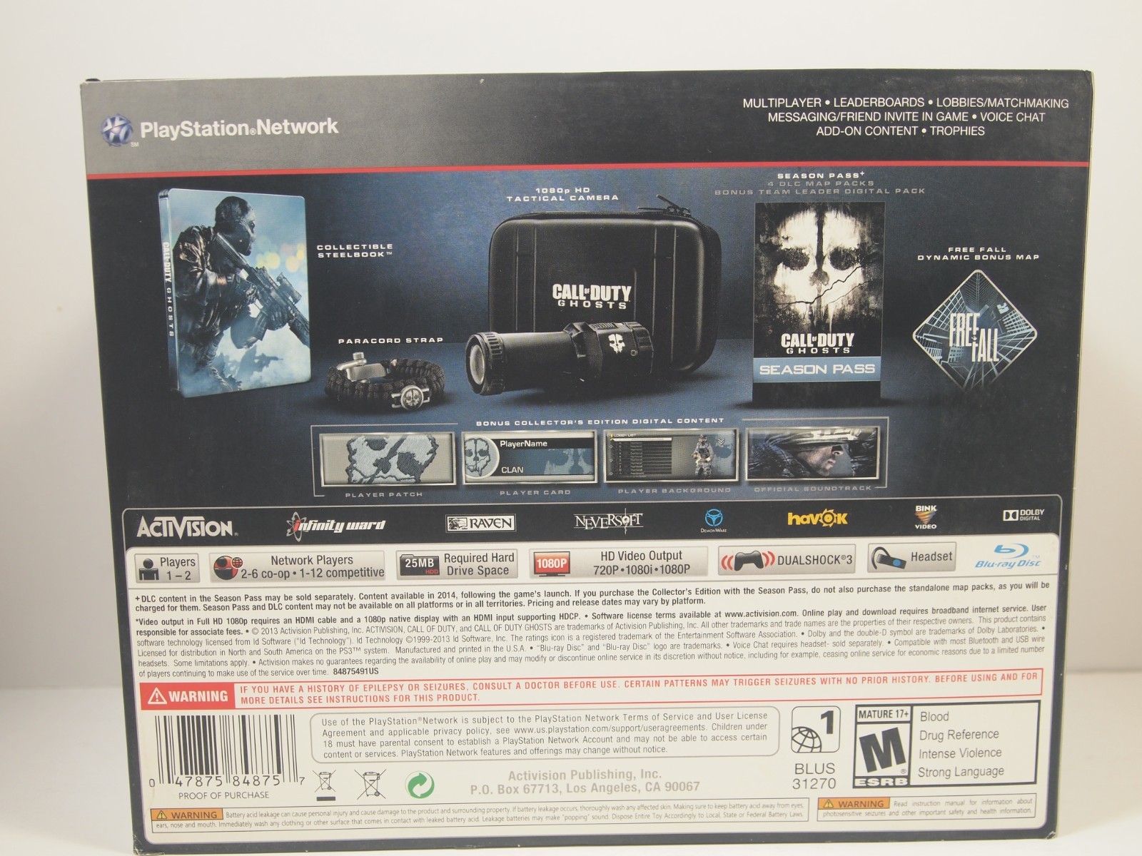 Call of Duty: Ghosts Prestige Edition (Sony PlayStation 3 | PS3) Complete in Box