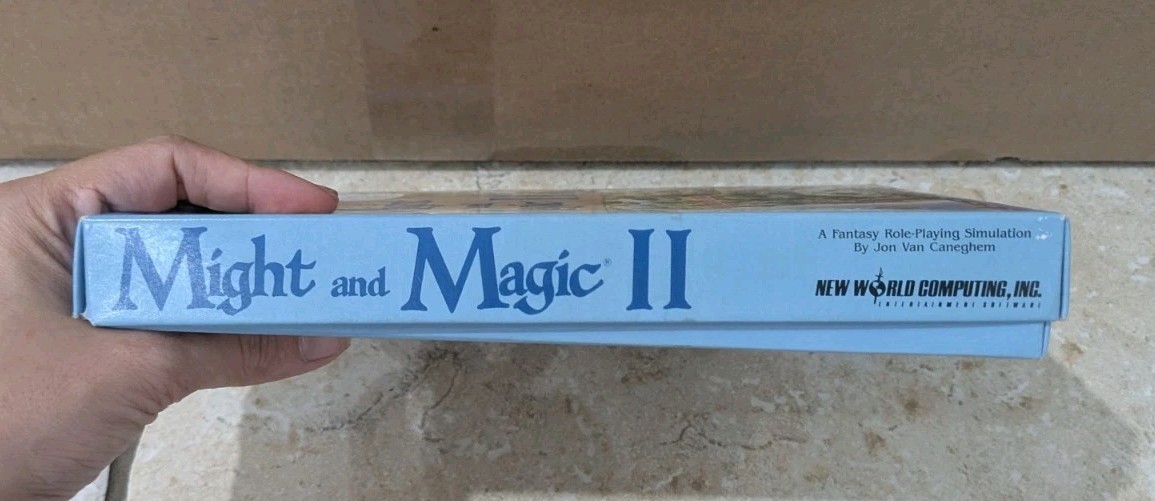Might and Magic II 2 New World IBM PC Big Box Game 5.25″ – CIB