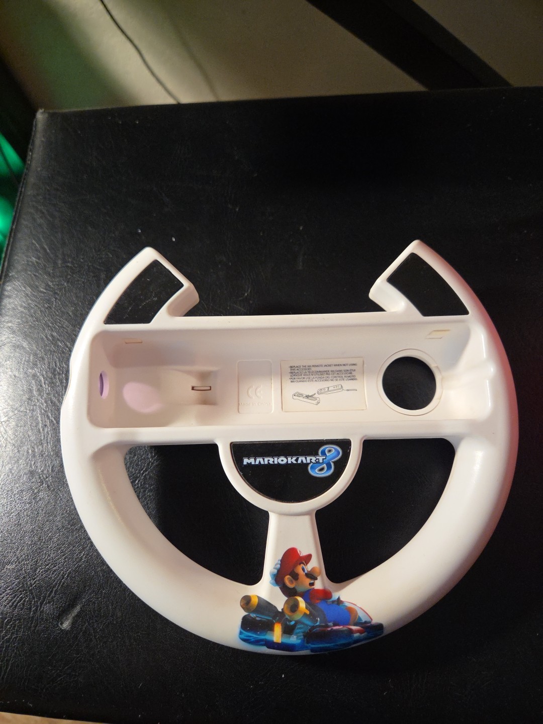Nintendo Wii Wheel Wii Remote Controller Mario Kart 8 White