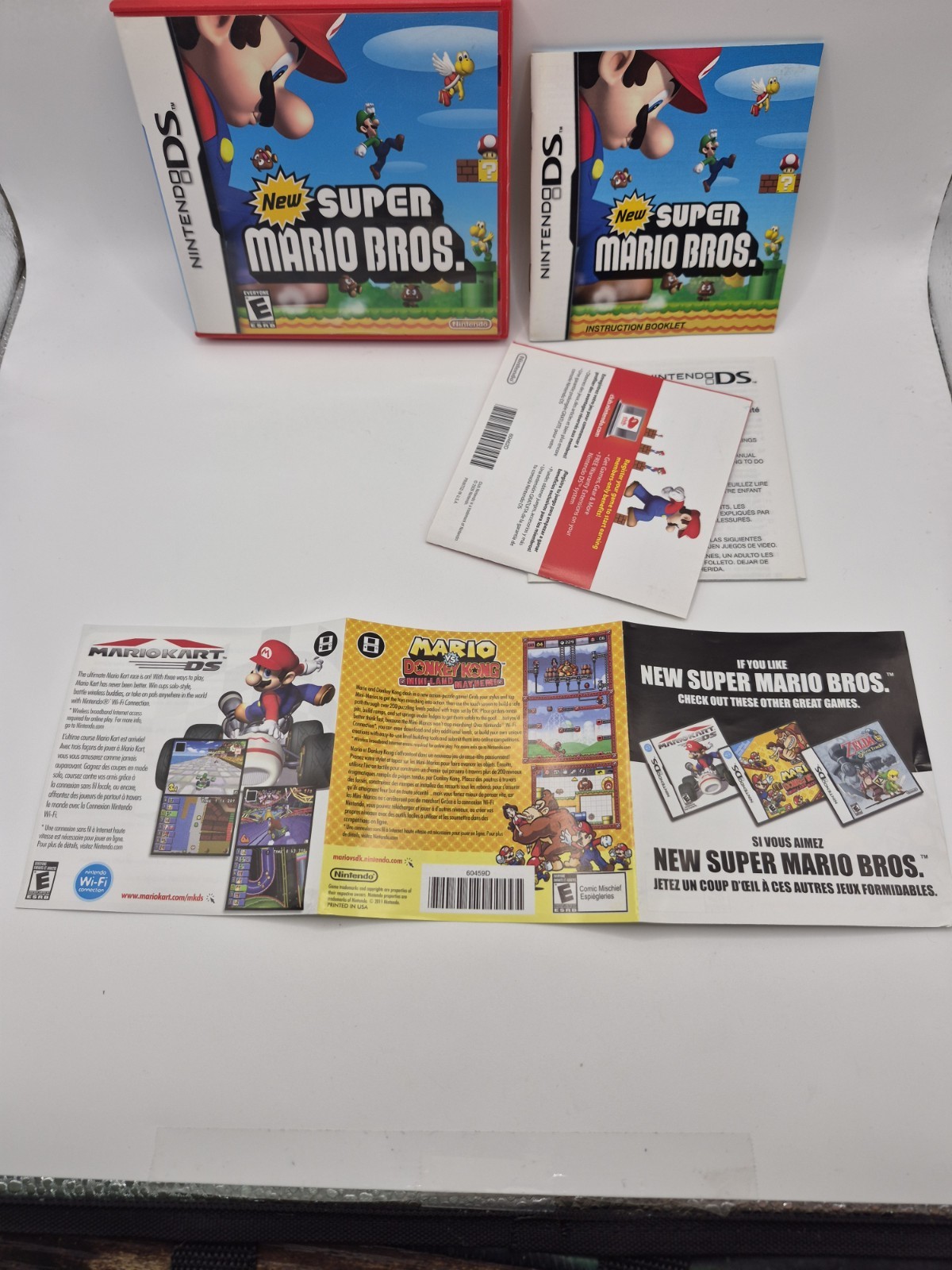 New Super Mario Bros. (Nintendo DS, 2006) Tested CIB W/ Inserts Mint Retro Rare