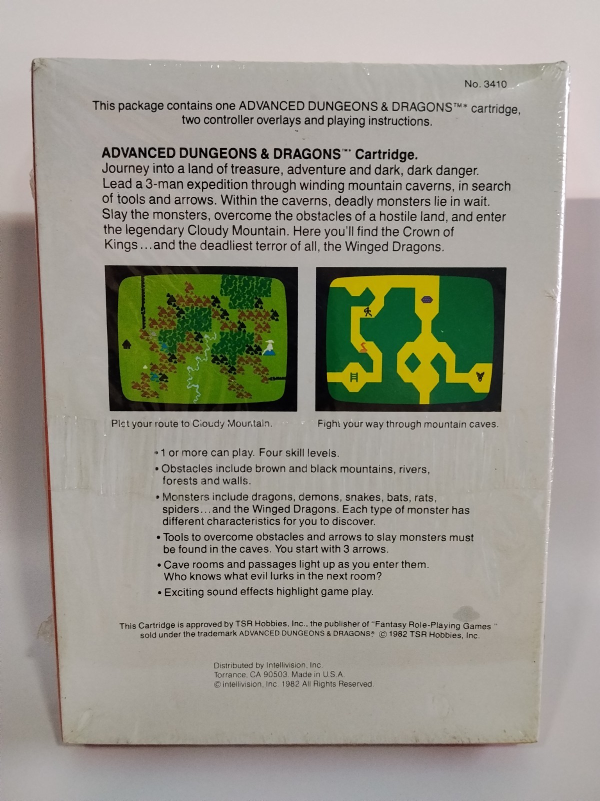 Advanced Dungeons & Dragons (Intellivision, 1982) Brand New Sealed