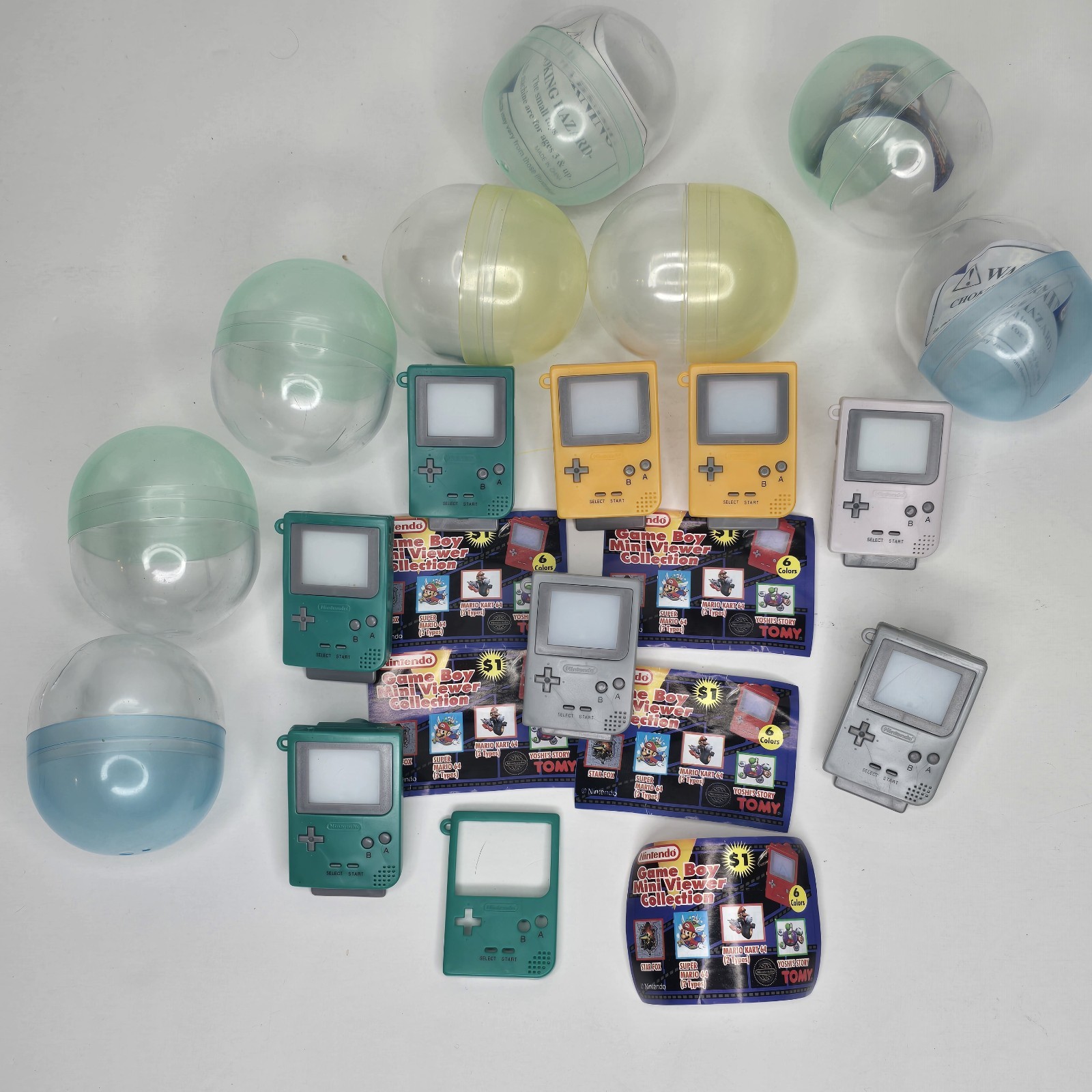 Vintage Pokemon GameBoy Mini Viewer Collection Keyring Tomy View Master Keyring