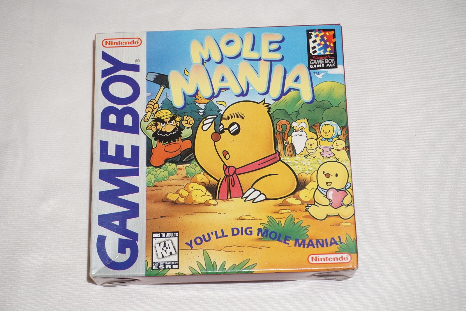 Mole Mania (Nintendo Game Boy GameBoy) Complete in Box CIB