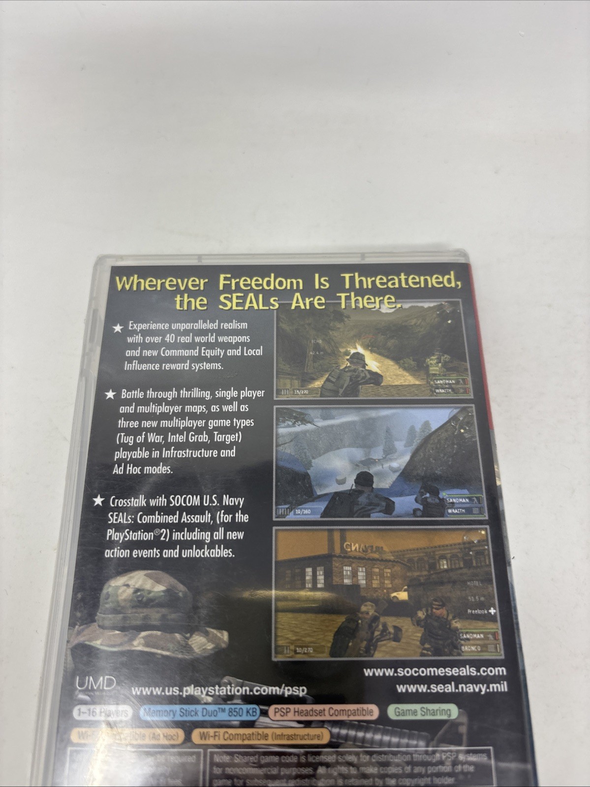 SOCOM U.S NAVY SEALS (FireTeam Bravo 2) – GREATEST HITS (Sony PSP) – NEW