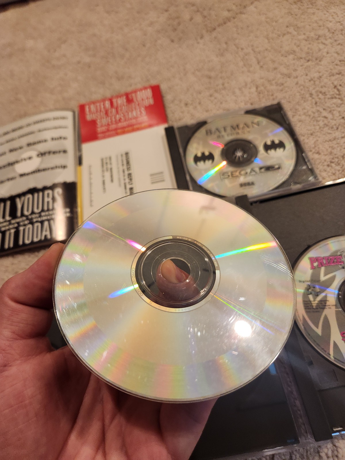 Sega CD Game Lot Batman Returns, Microcosm, TC Alley, Prize Fighter Very Good Cd