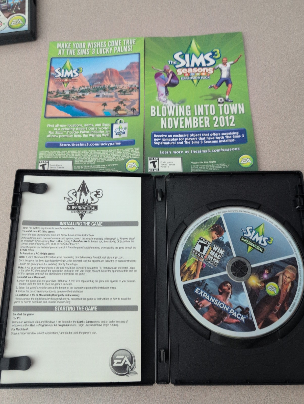 The Sims 3 Supernatural (Windows/Mac) PC Complete In Box CIB