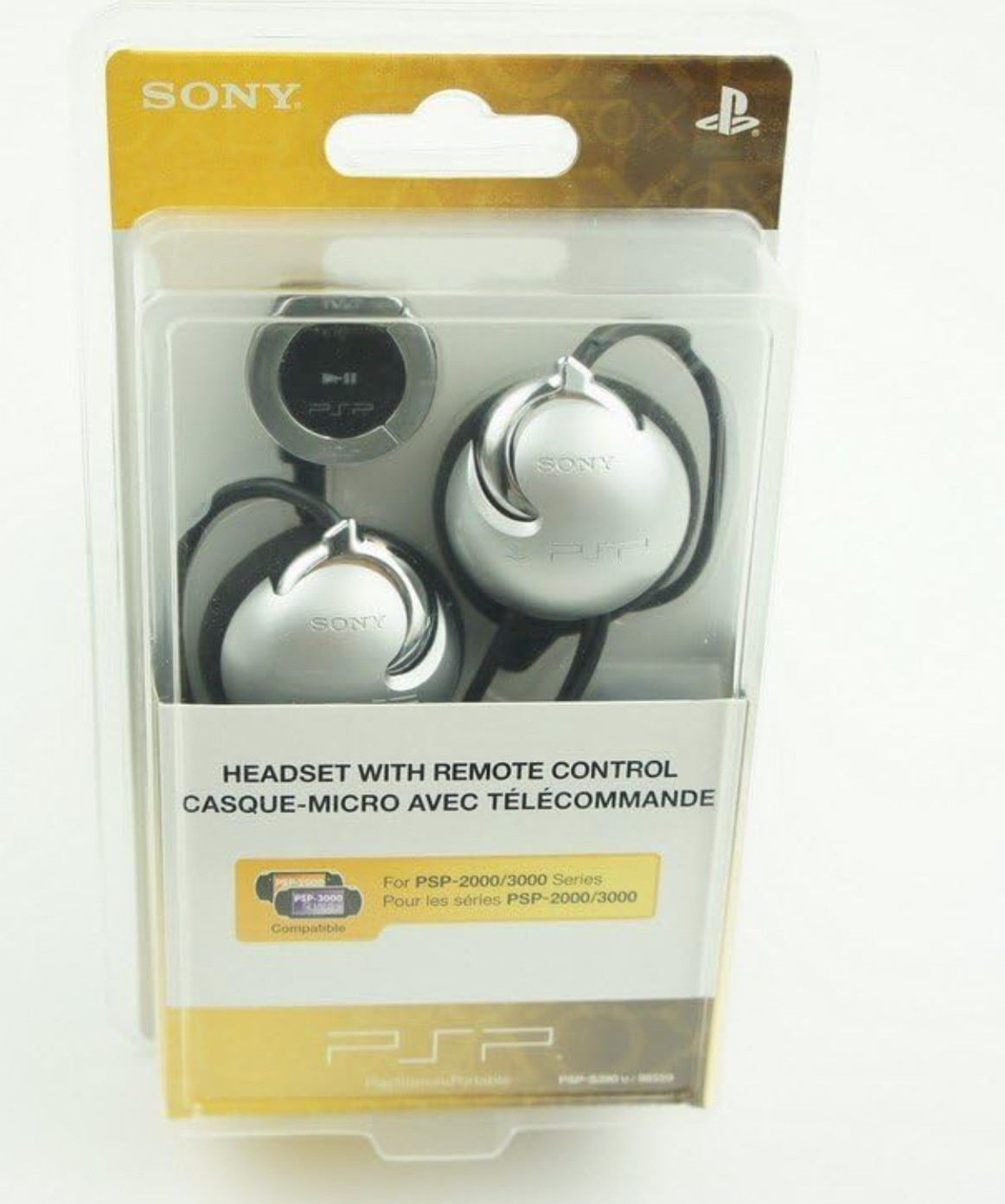 New Sony PSP Earbuds Headphones With Remote Control For PSP Original Over Ear