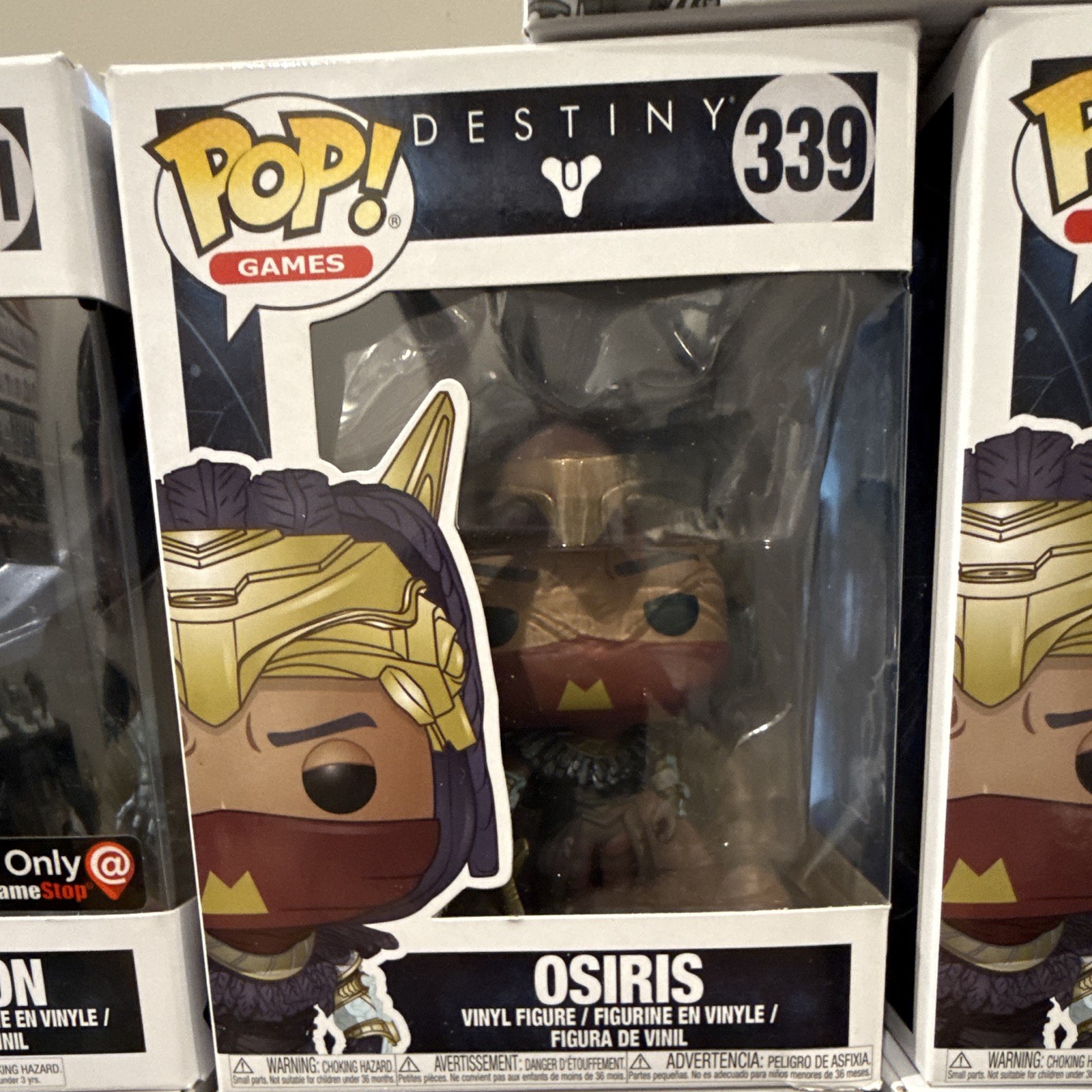 Funko Pop! Games Destiny Vinyl Figure Lot Zavala Atheon Osiris Glow GameStop