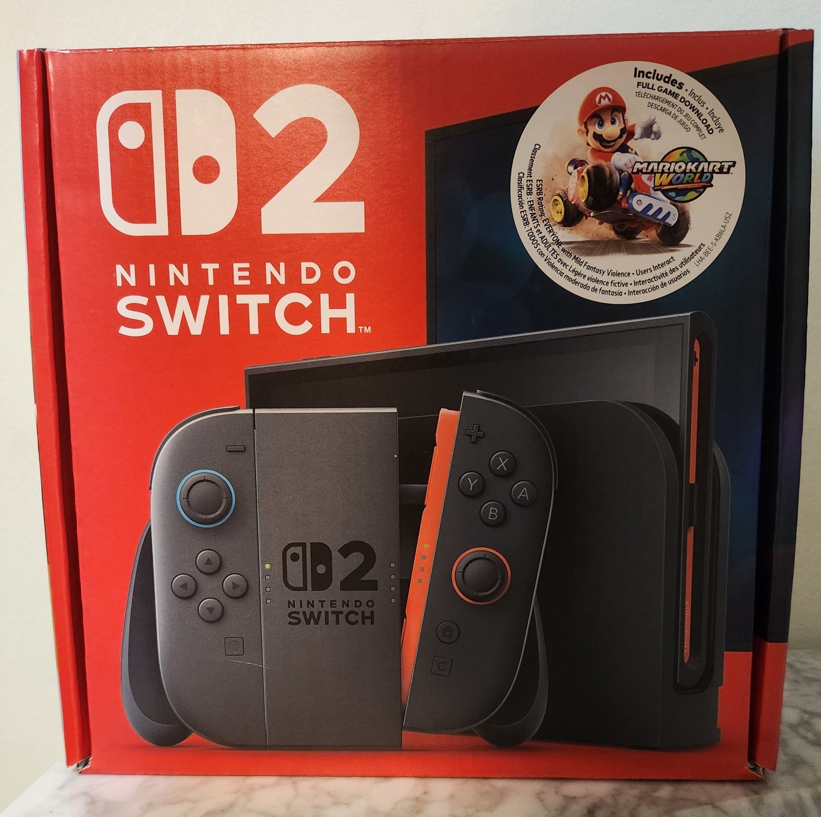 Gaming Console: Nintendo Switch 2 – Mario Kart World Bundle Brand NEW never open