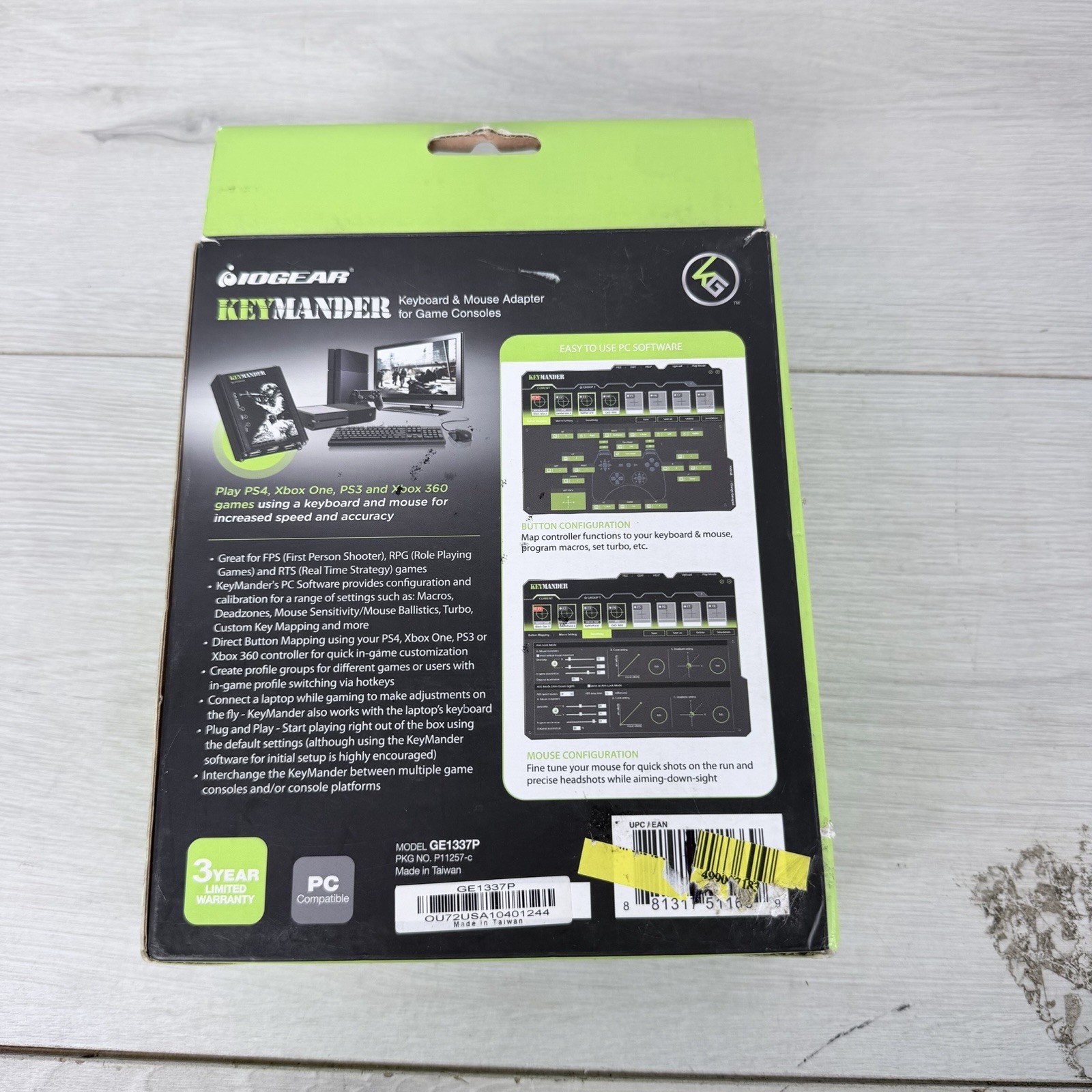 IOGEAR Keymander Keyboard and Mouse Adapter For Ps4, Ps3, Xbox One, Xbox 360