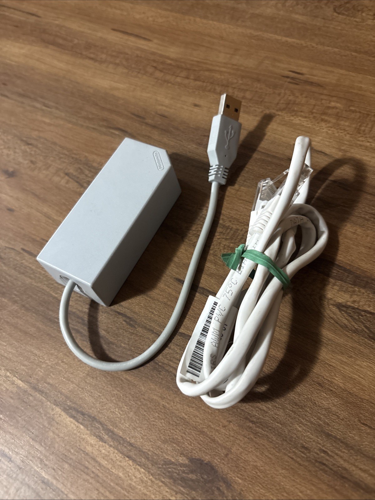 Genuine Official Nintendo Wii LAN ADAPTER Ethernet Cable BUNDL Remot OEM RVL-015