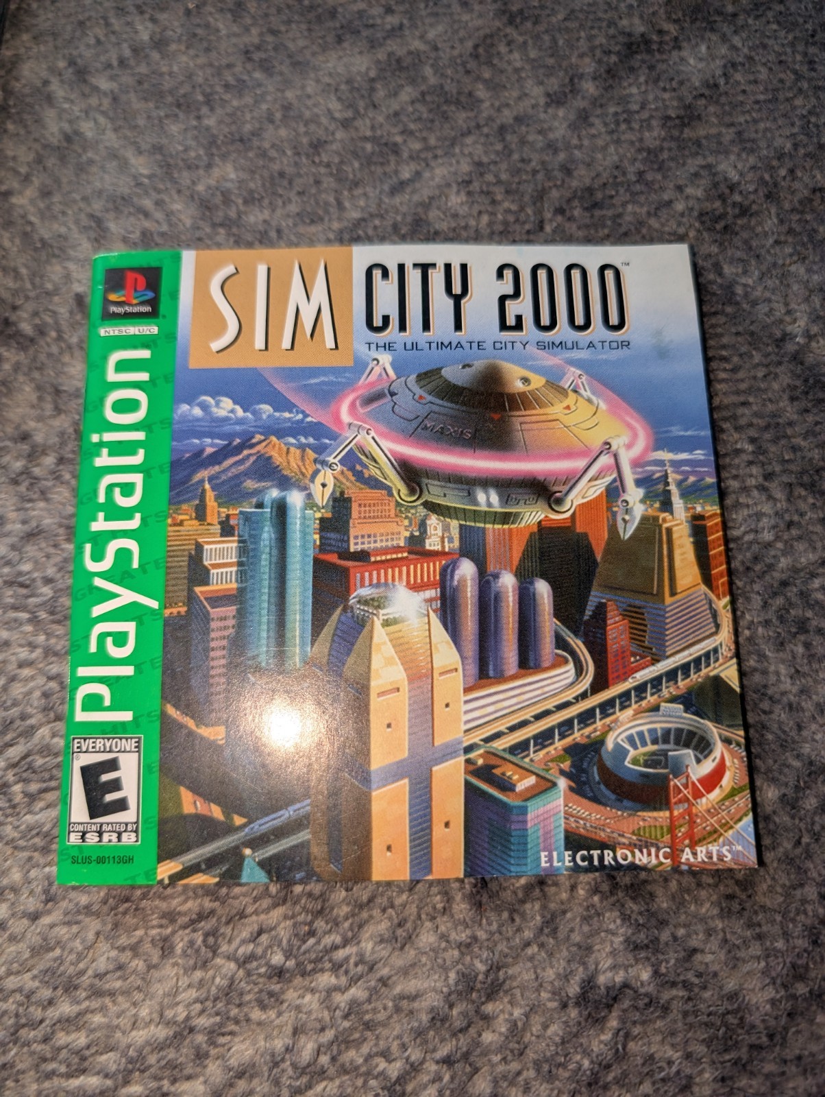 Sim City 2000 GH (Sony Playstation 1 PS1, 1996) CIB/Complete! Tested & Working!