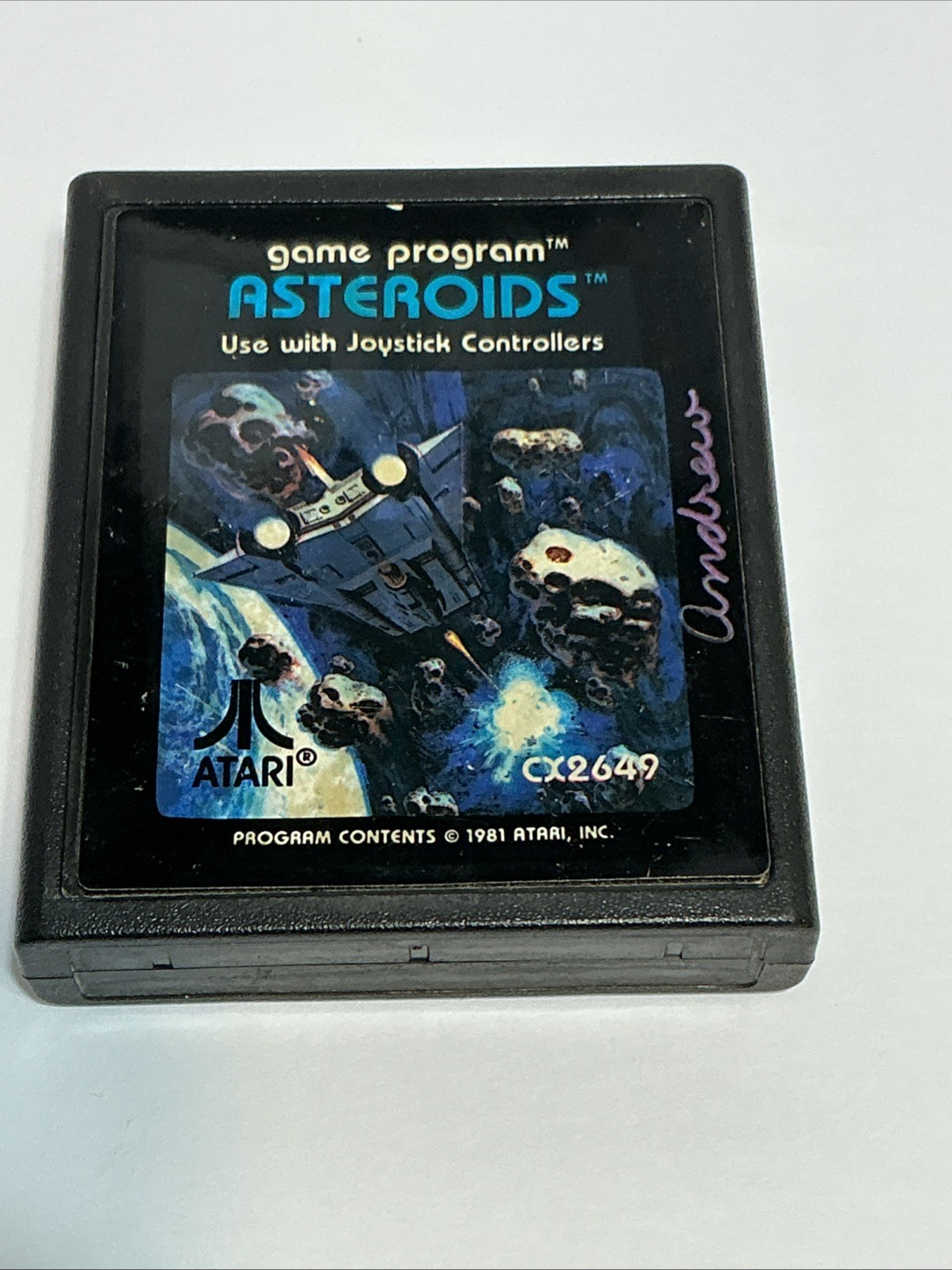 Vintage Atari 2600 Asteroids Game Cartridge (1981) 0151