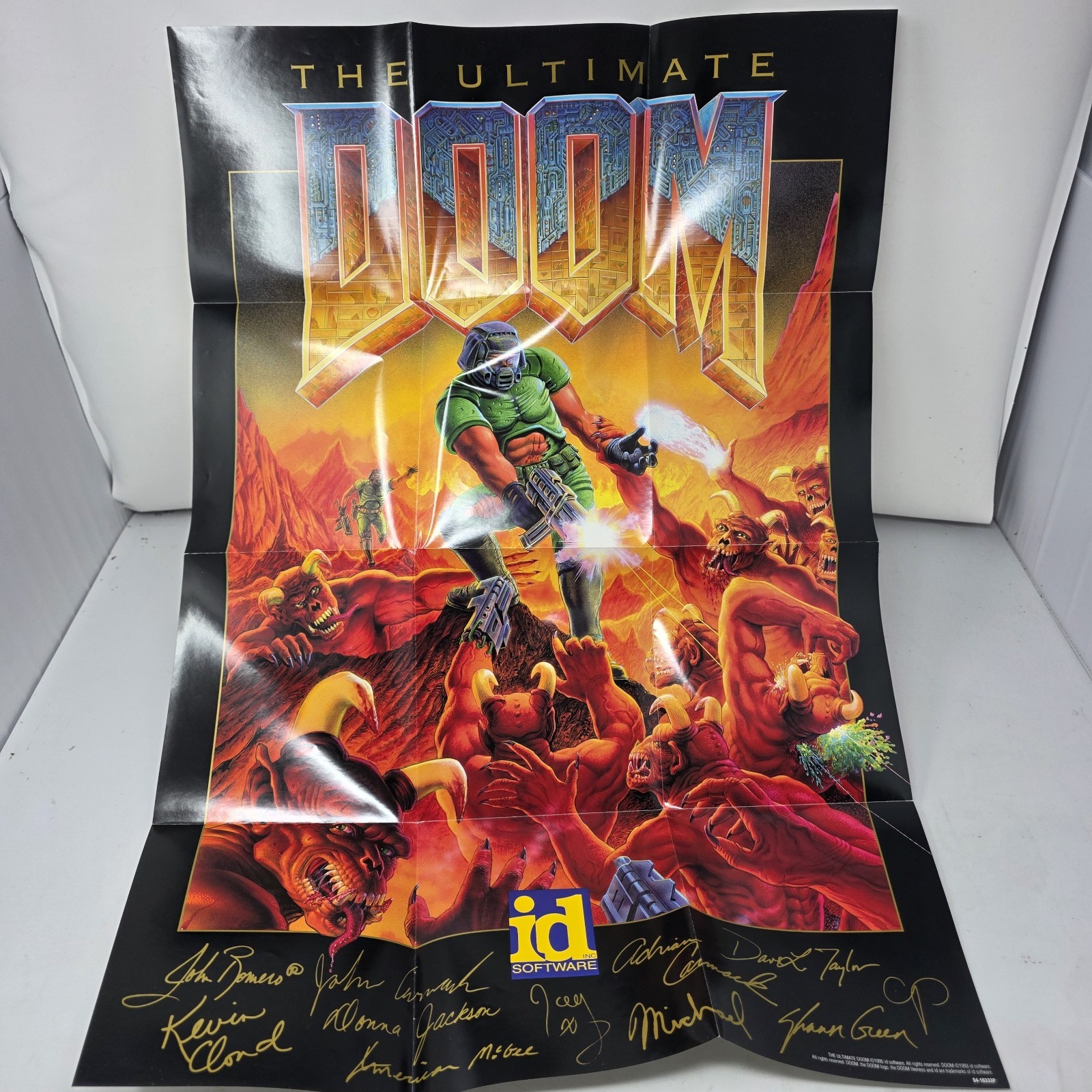 The Ultimate Doom PC Big Box 1995 CIB Complete w/ Poster Receipt Strategy Guide