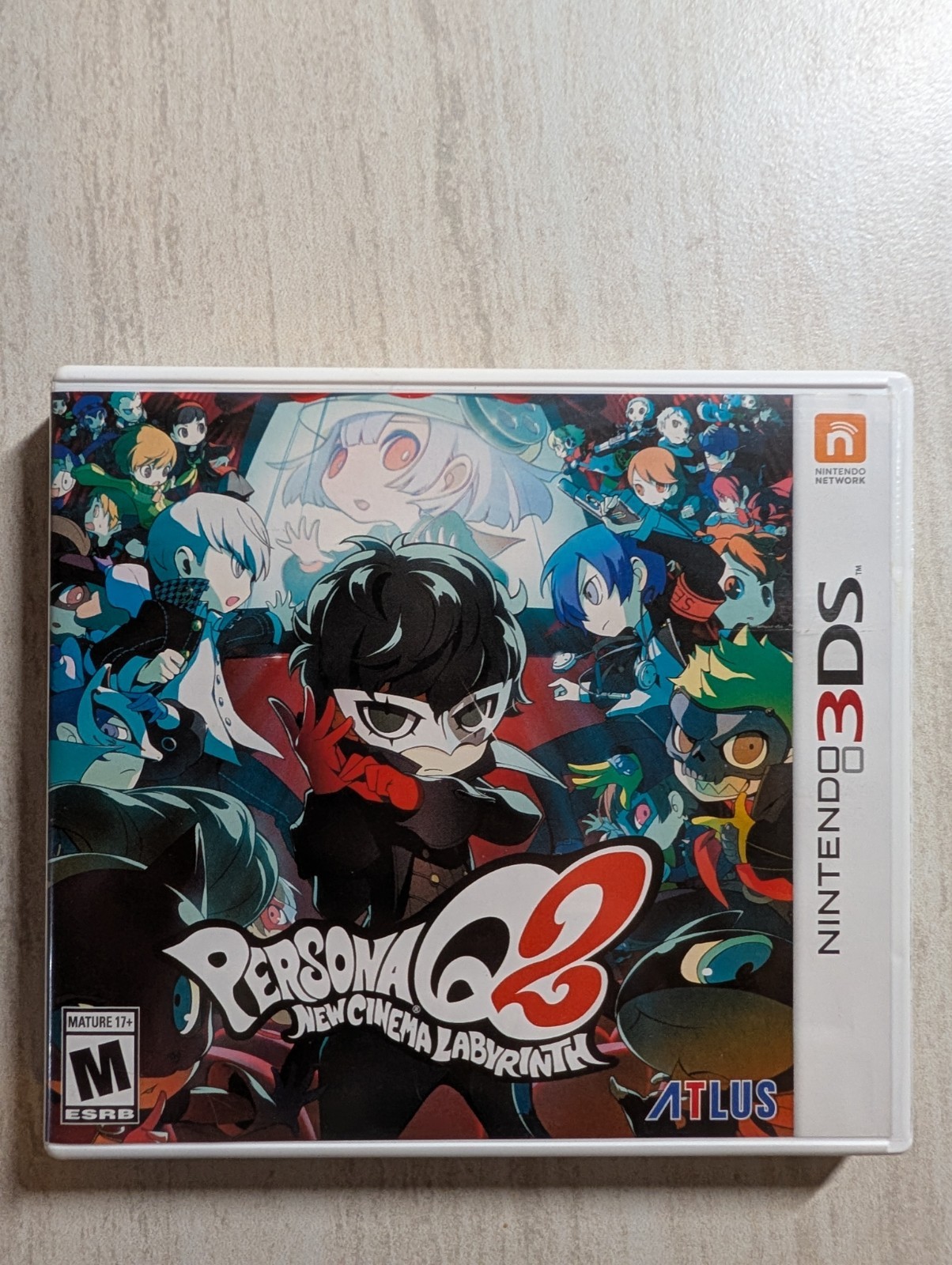Persona Q2: New Cinema Labyrinth original case Nintendo 3DS US version