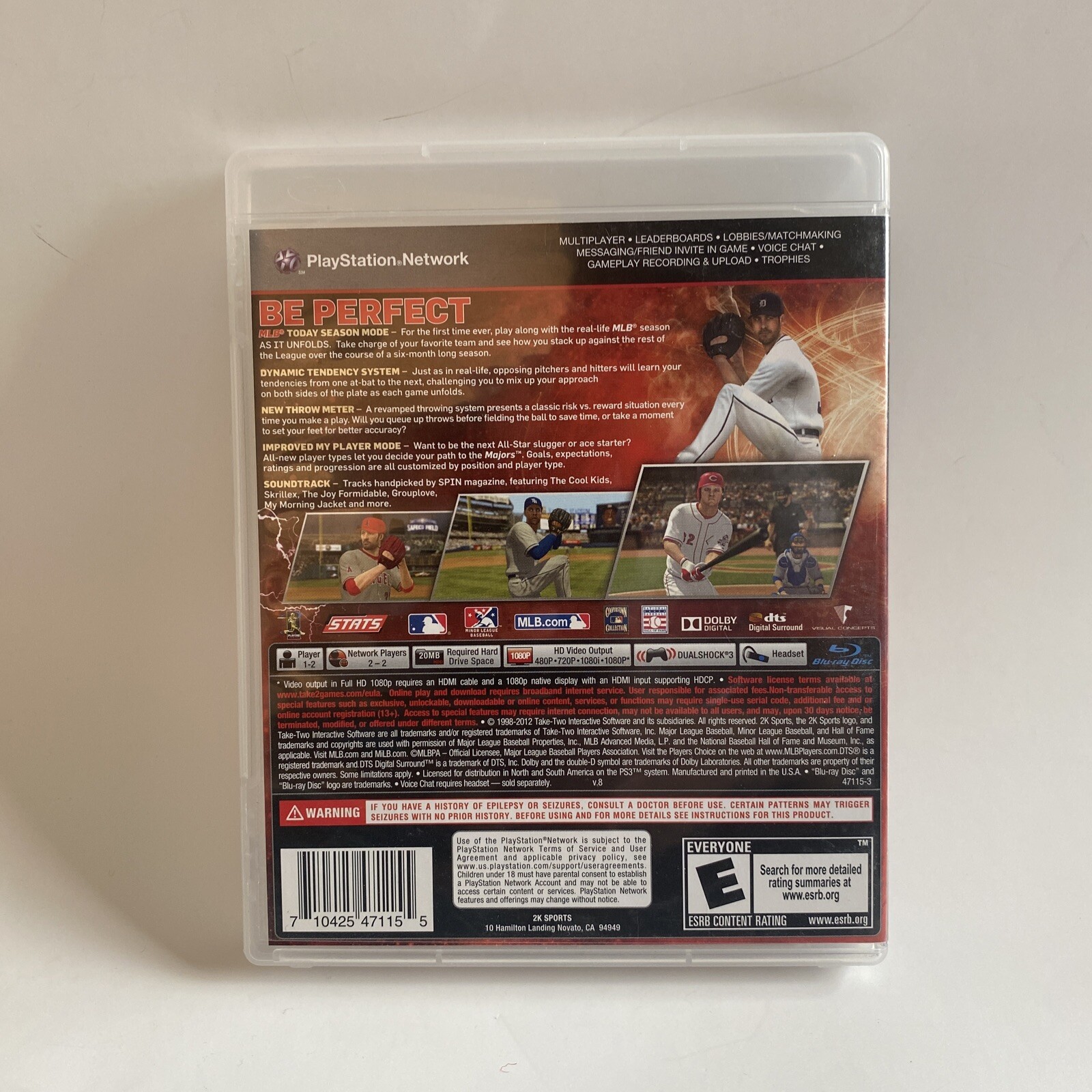 Major League Baseball 2K12 (Sony PlayStation 3, 2012)