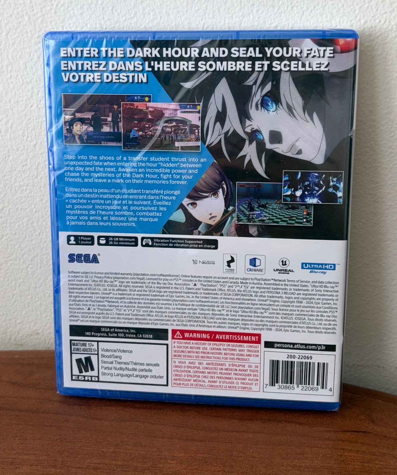 Persona 3 Reload P3R P3 (PlayStation 5 PS5 2024) Brand New Sealed
