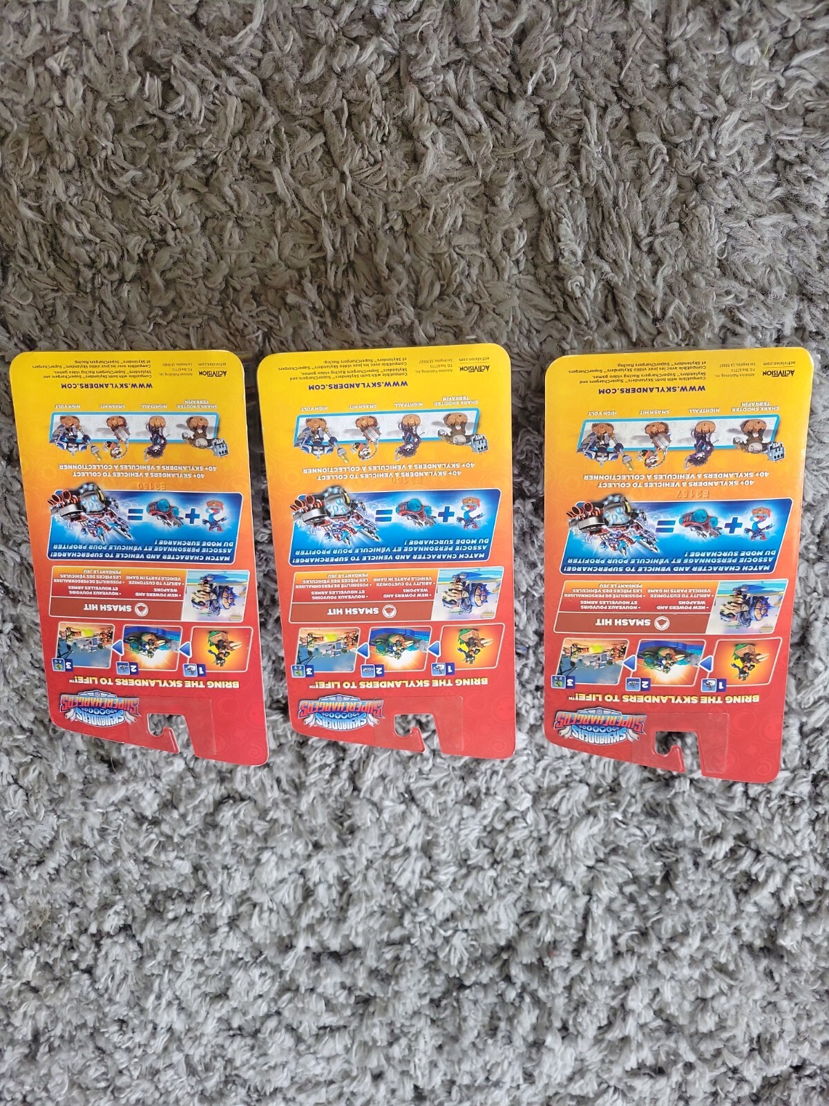 Skylanders Superchargers Smash Hit Figure Earth New in Box lot of 3