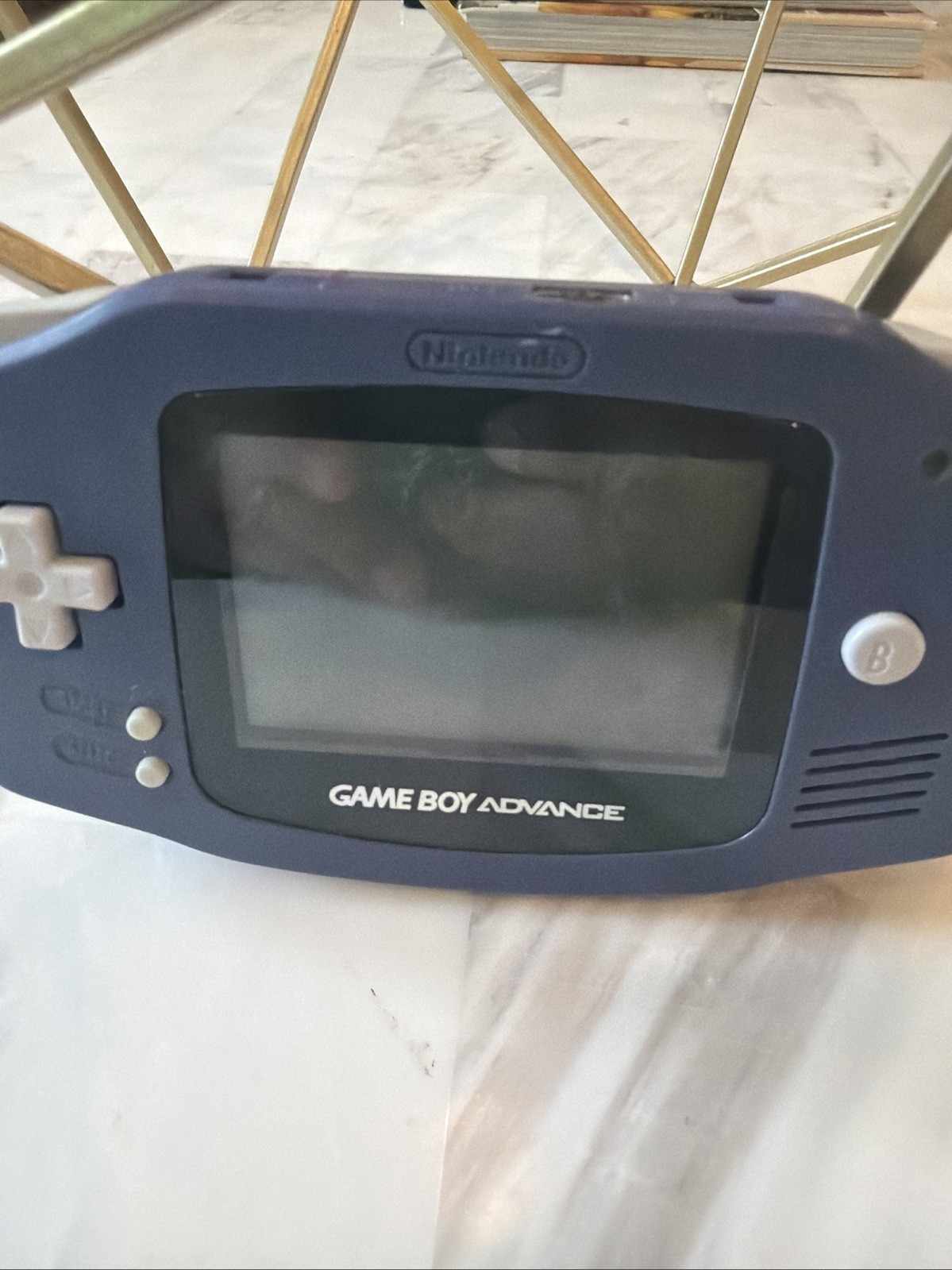 Nintendo Game Boy Advance Console (Indigo Purple AGB-001) Tested Working
