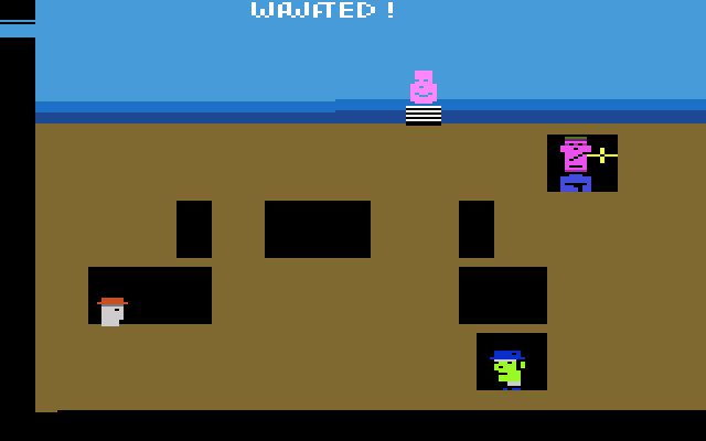 GANGSTER ALLEY Atari 2600 videogame Spectravision Spectravideo Manual tested fun