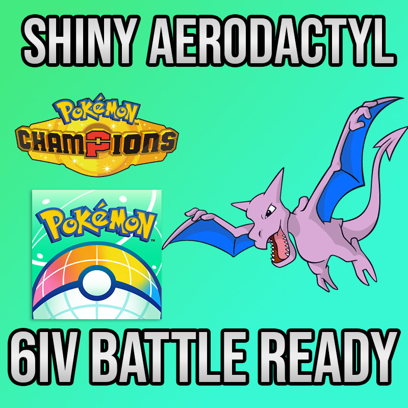 ✨6IV SHINY Aerodactyl + EVS🚀 POKEMON HOME✨Champions✨Online delivery⚡