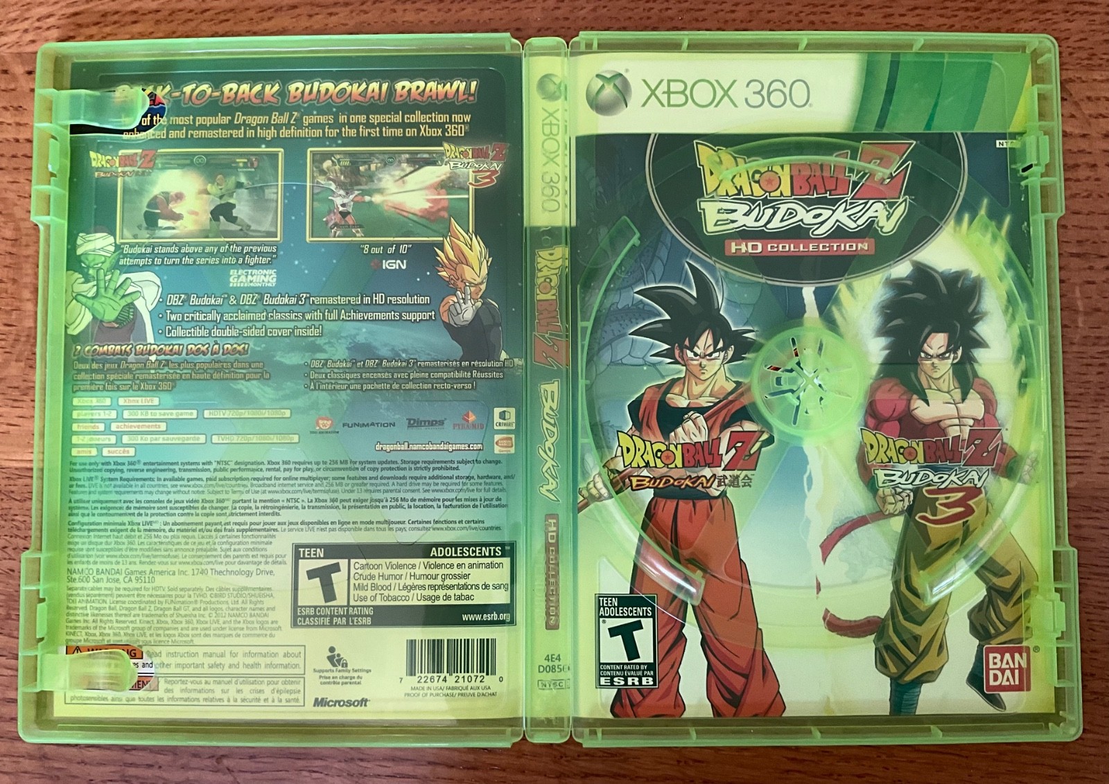 Dragon BallZ Budokai HD Collection Xbox 360 Complete w/ Manual &Case PLAYED ONCE