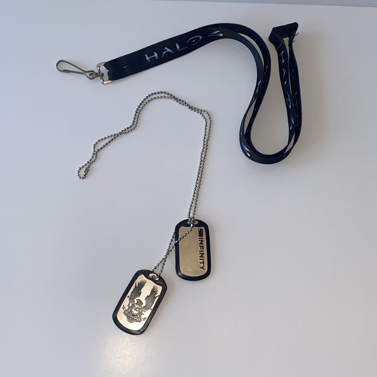 XBOX INFINITY HALO 4 Dog Tags Necklace Lanyard 343 INDUSTRIES, Microsoft 2012