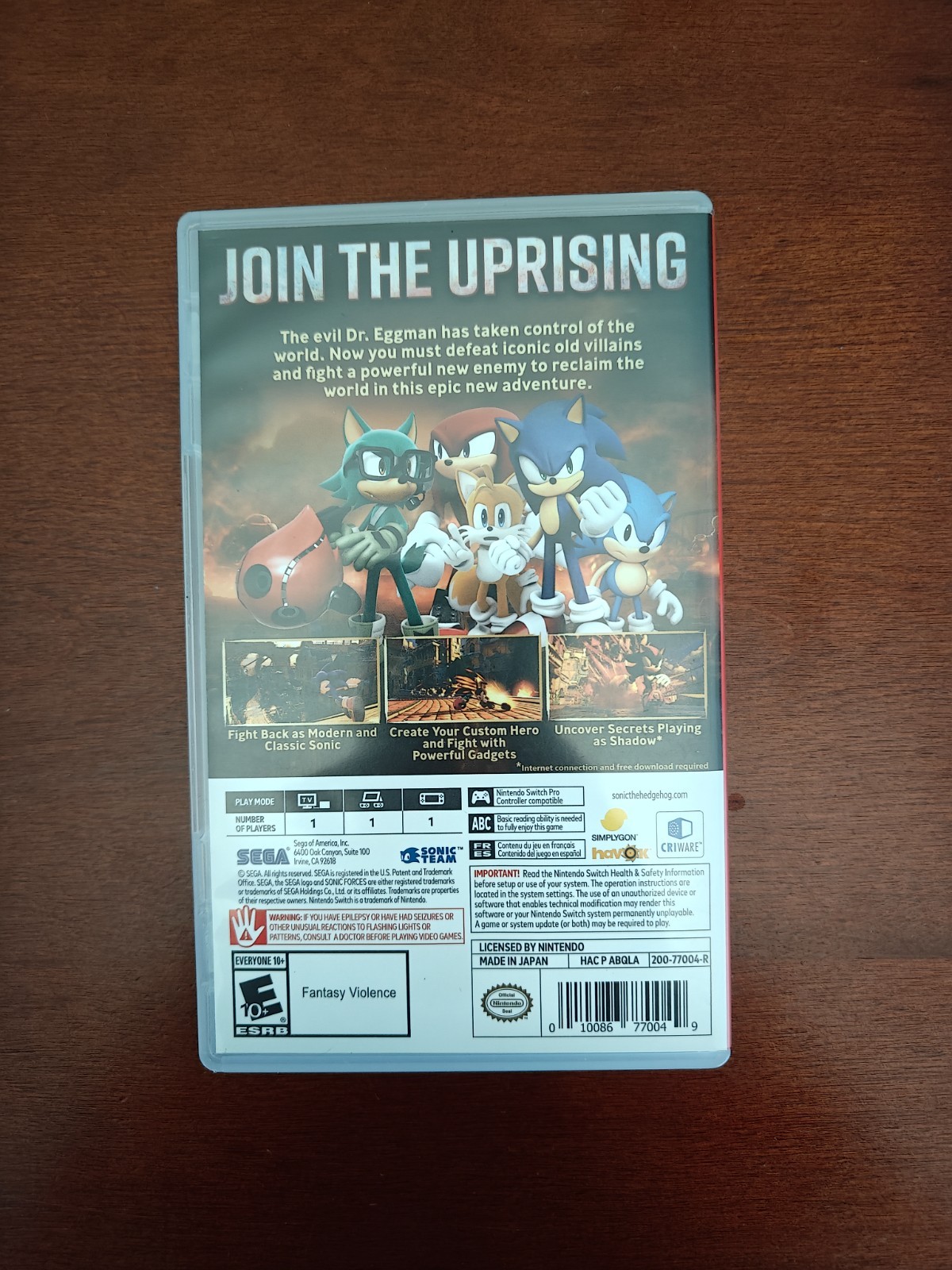 Sonic Forces (Nintendo Switch)