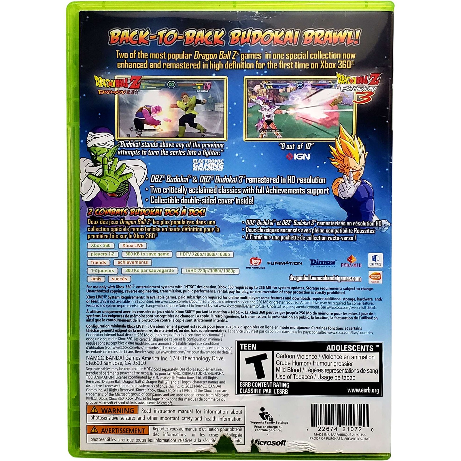 Dragon Ball Z Budokai HD Collection – Microsoft Xbox 360 Tested 1Y Guarantee