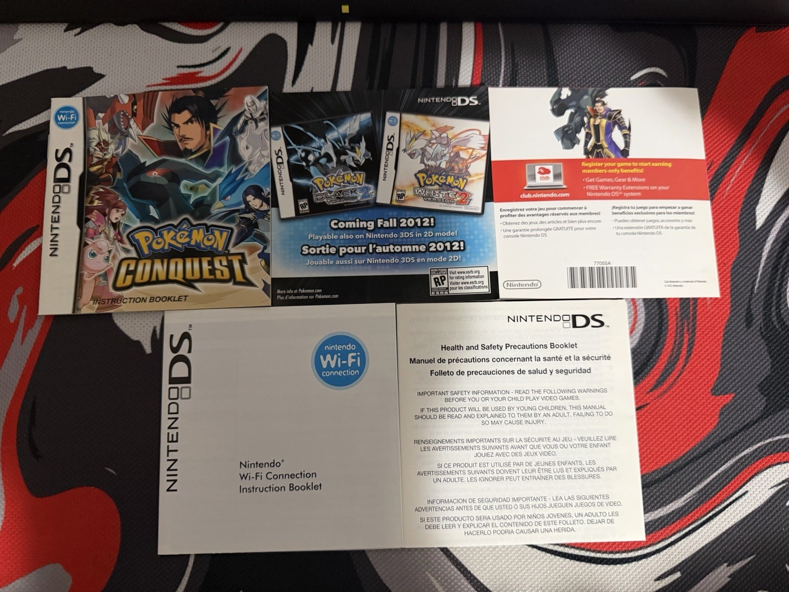 Pokémon Conquest (Nintendo DS, 2012) Complete CIB w/ Manual, Case, Inserts