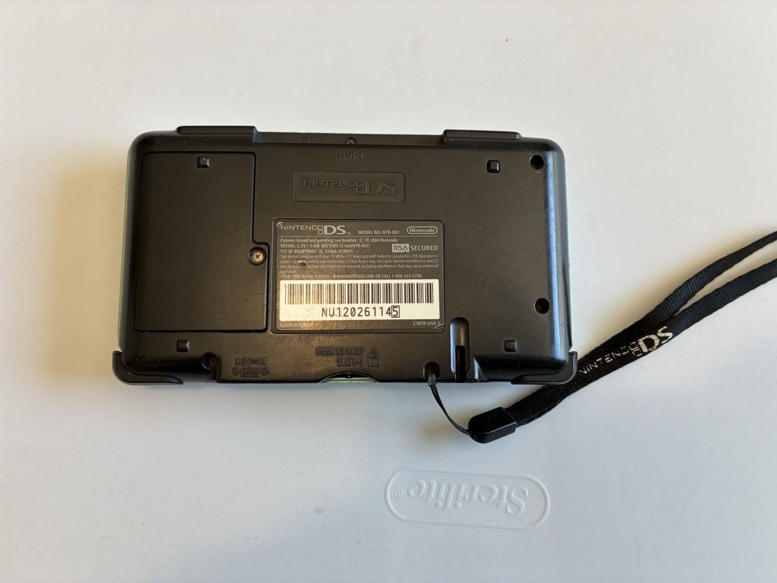 Original Turqoise Nintendo DS Console NTR-001 with defects and no charger