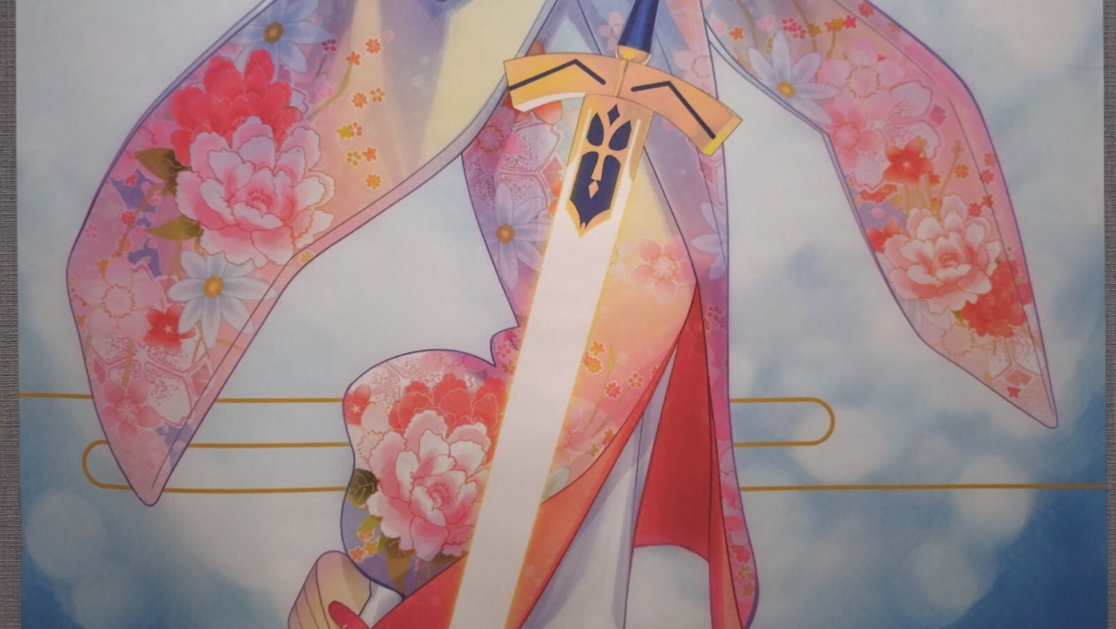 [Tapestry Wall scroll] Saber Fate/stay night Unlimited Blade Works B1 size Japan