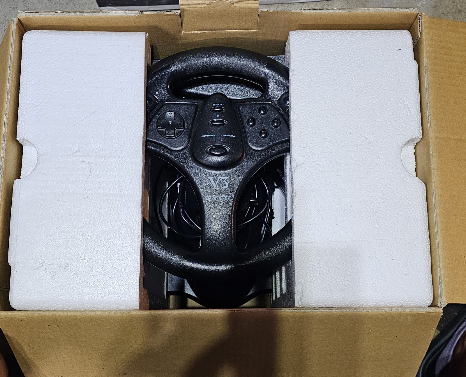 InterAct V3 FX Racing Wheel and Pedals SV-380 For Nintendo 64 N64