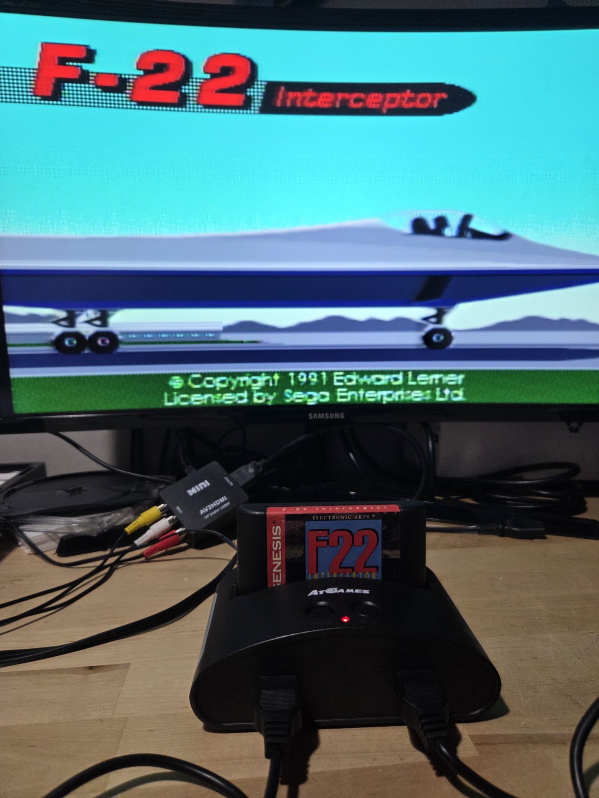 AtGames Sega Genesis Classic Mini Game Console w/ 80 Built-In Games Tested