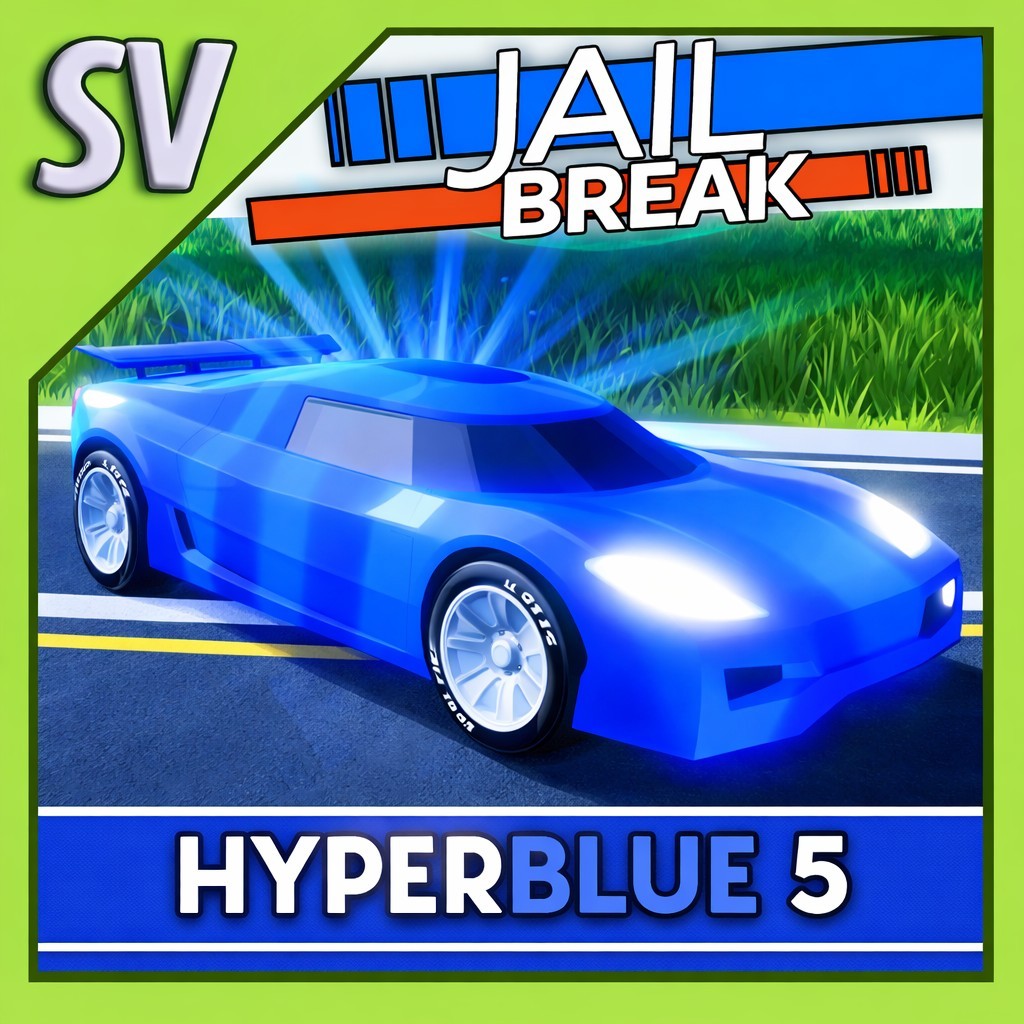 🔵BLUE Hyper Chrome Level 5🔵 | Roblox Jailbreak | ☄️ FAST DELIVERY