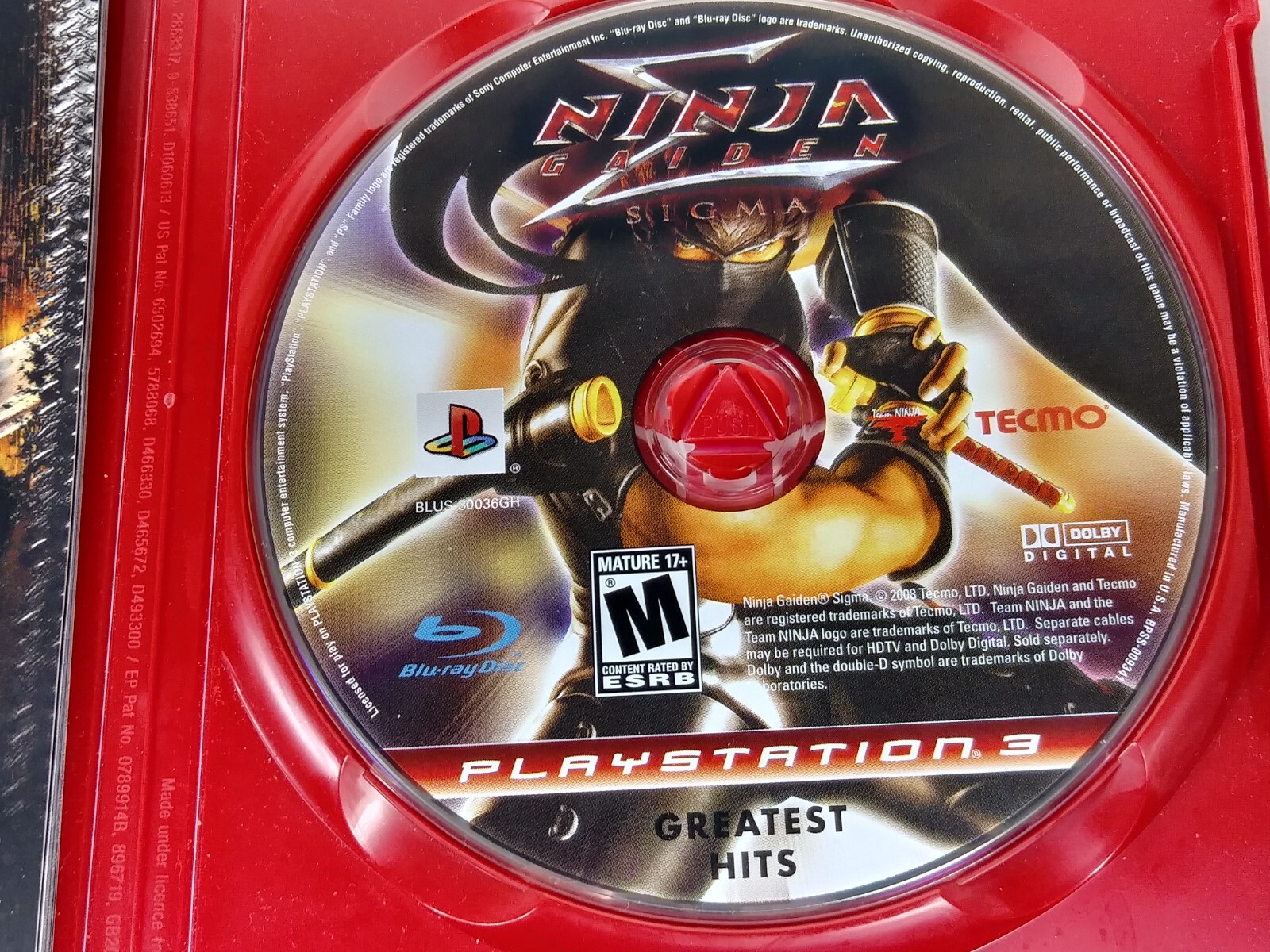 Ninja Gaiden Sigma Greatest Hits PlayStation 3 2008 PS3 Hack And Slash Complete