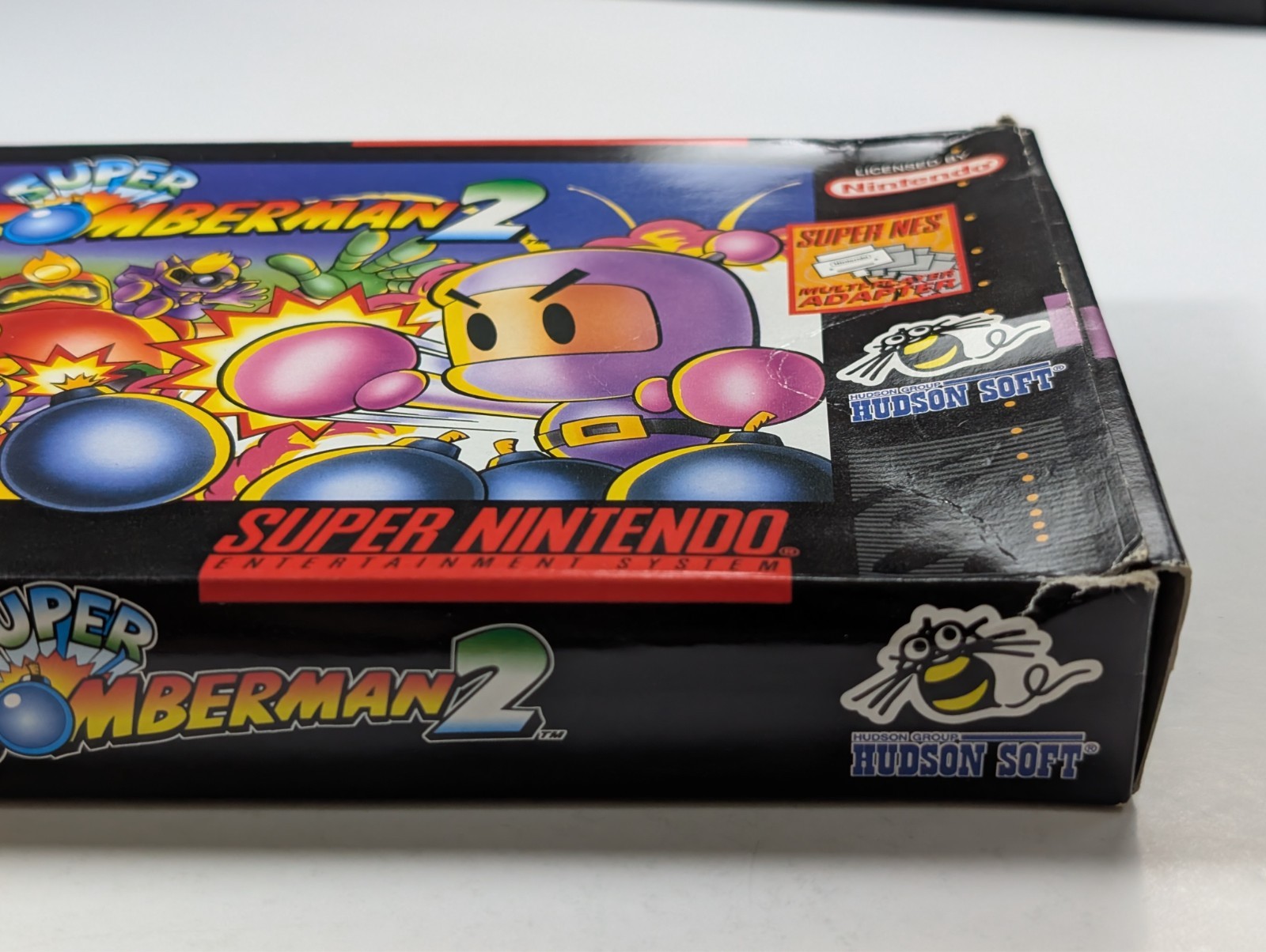 *No game* Super Bomberman 2 Nintendo SNES empty box authentic