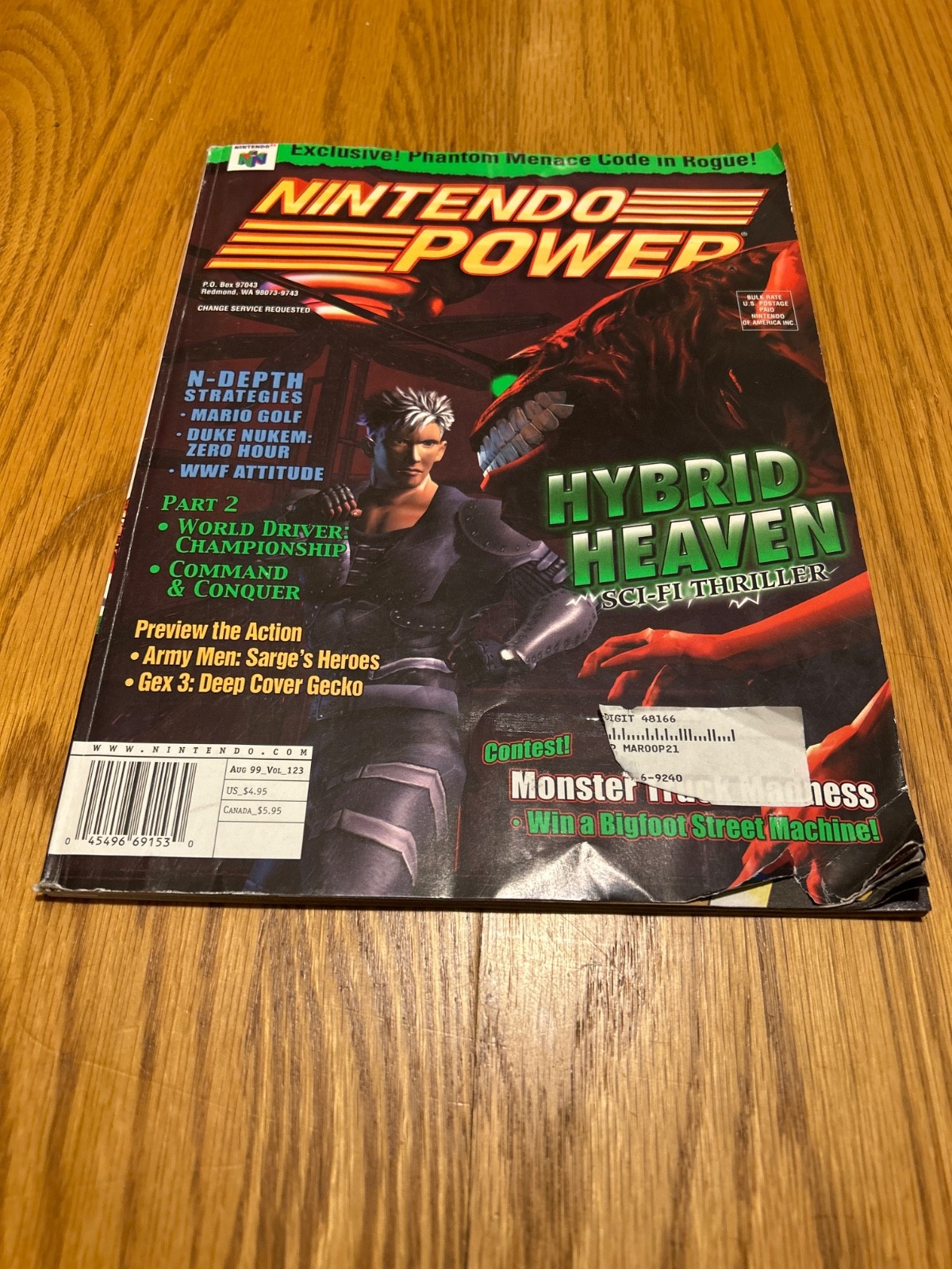 Nintendo Power Hybrid Heaven Aug 99 Vol 123 Strategy Guide