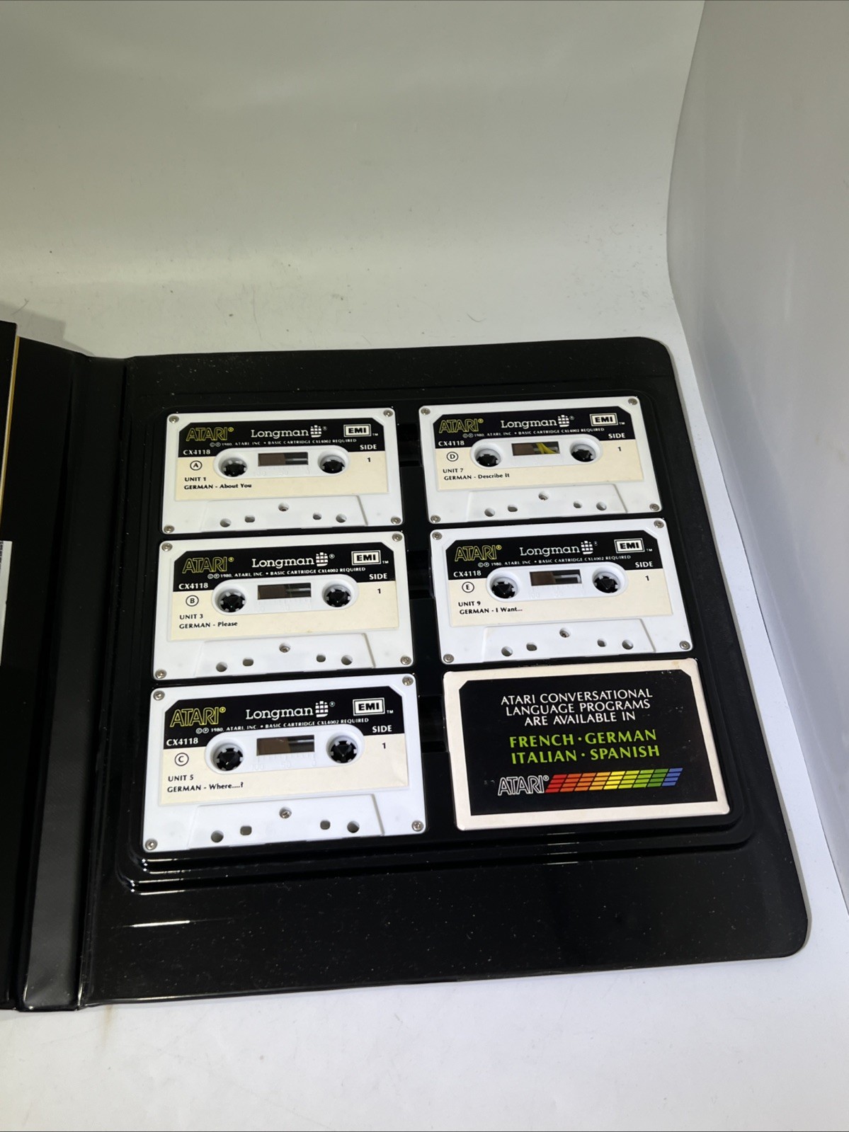 Vintage Atari 400/800 Conversational Italian CX4125 Complete Longman EMI 1981