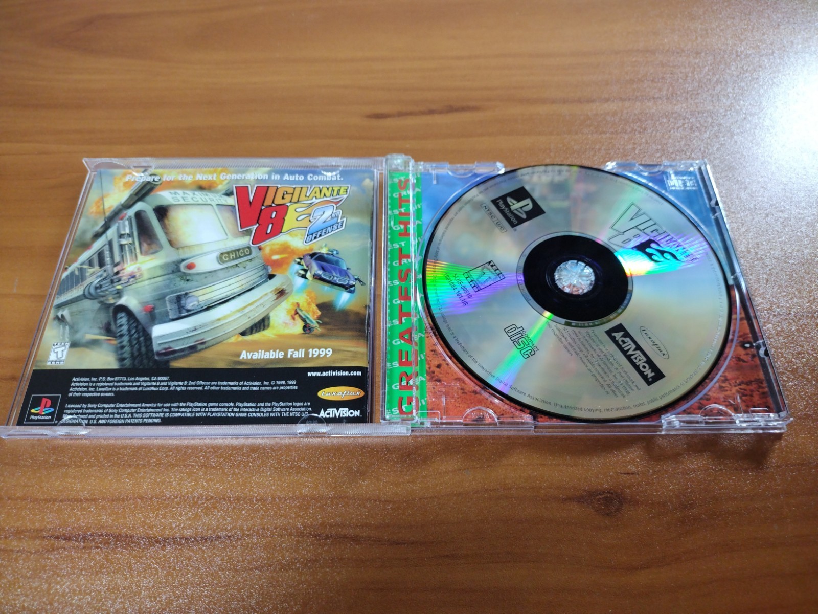 Vigilante 8 (Sony PlayStation 1 PS1) Greatest Hits CIB W/ Manual & RegCard