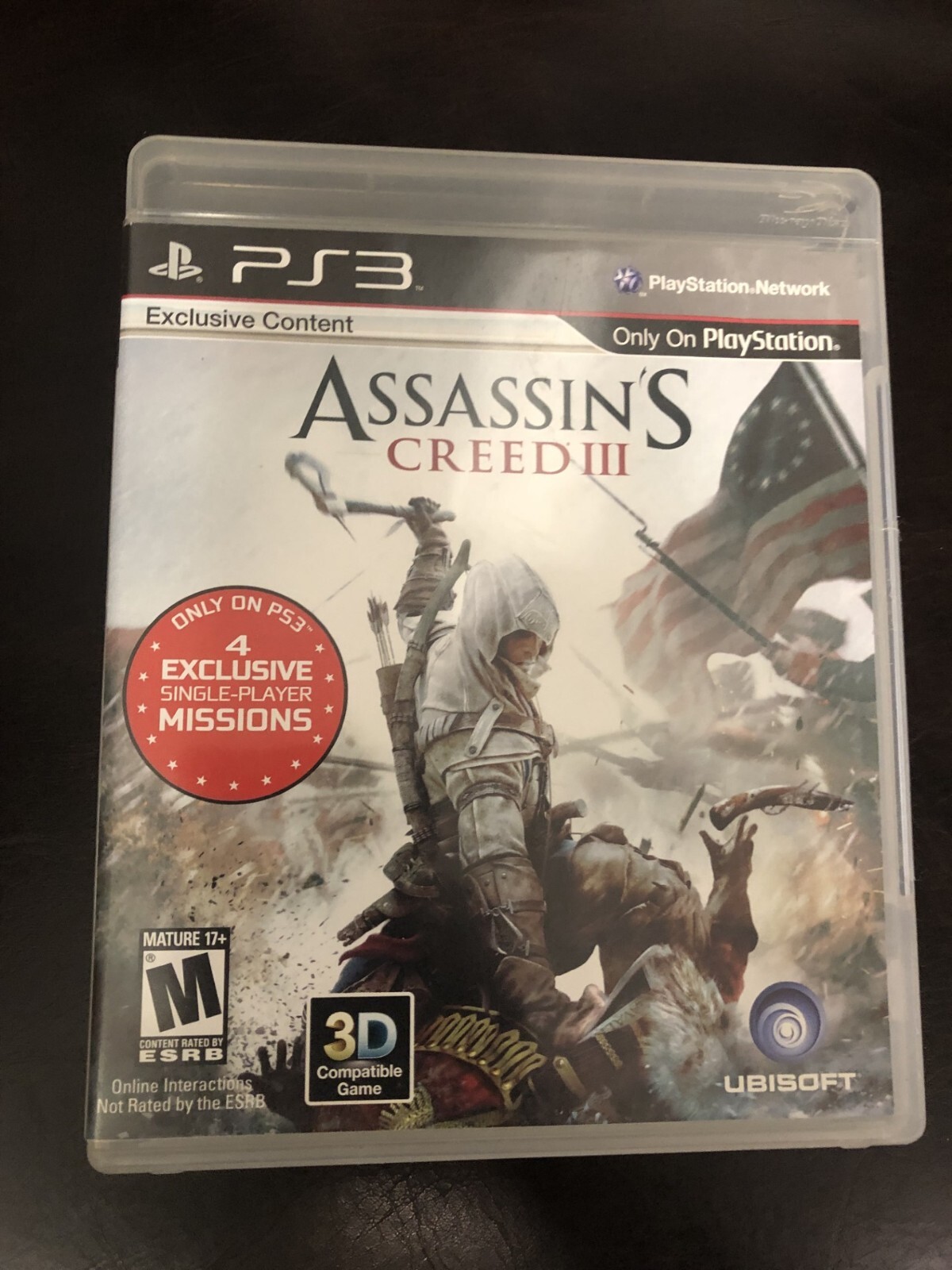 ASSASSIN’S CREED III 3 PLAYSTATION 3 GAME PLAY STATION PS3 DISC SONY NES HQ