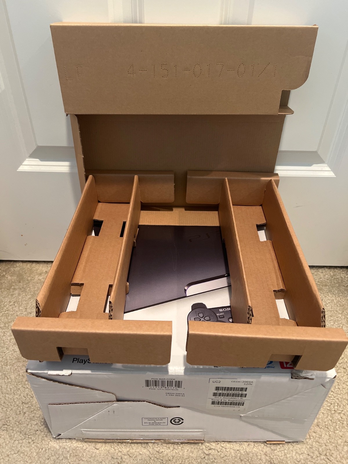 Original Sony PlayStation3 120GB Box, Internal Packaging, Manual booklets
