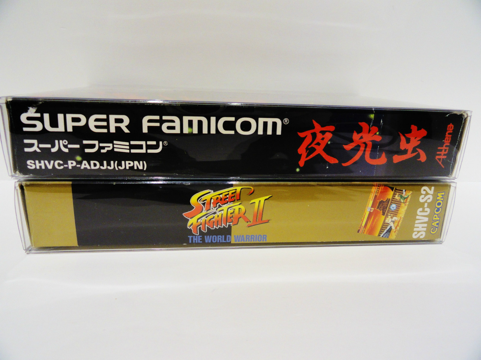 10 Box Protectors For SUPER FAMICOM Video Games Clear Display Cases SFC CIB